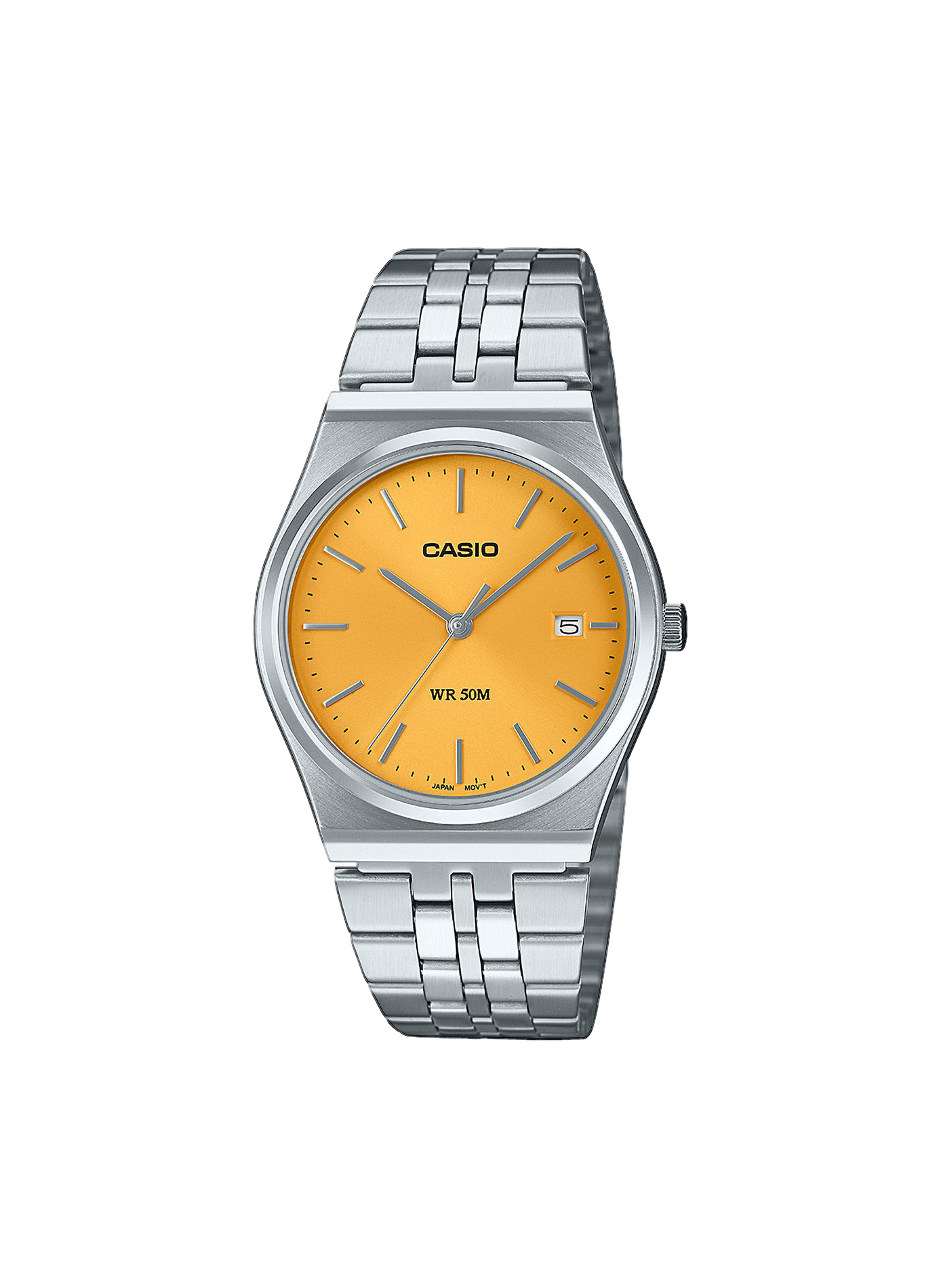 Casio Vintage stainless steel quartz watch CASIO Orange