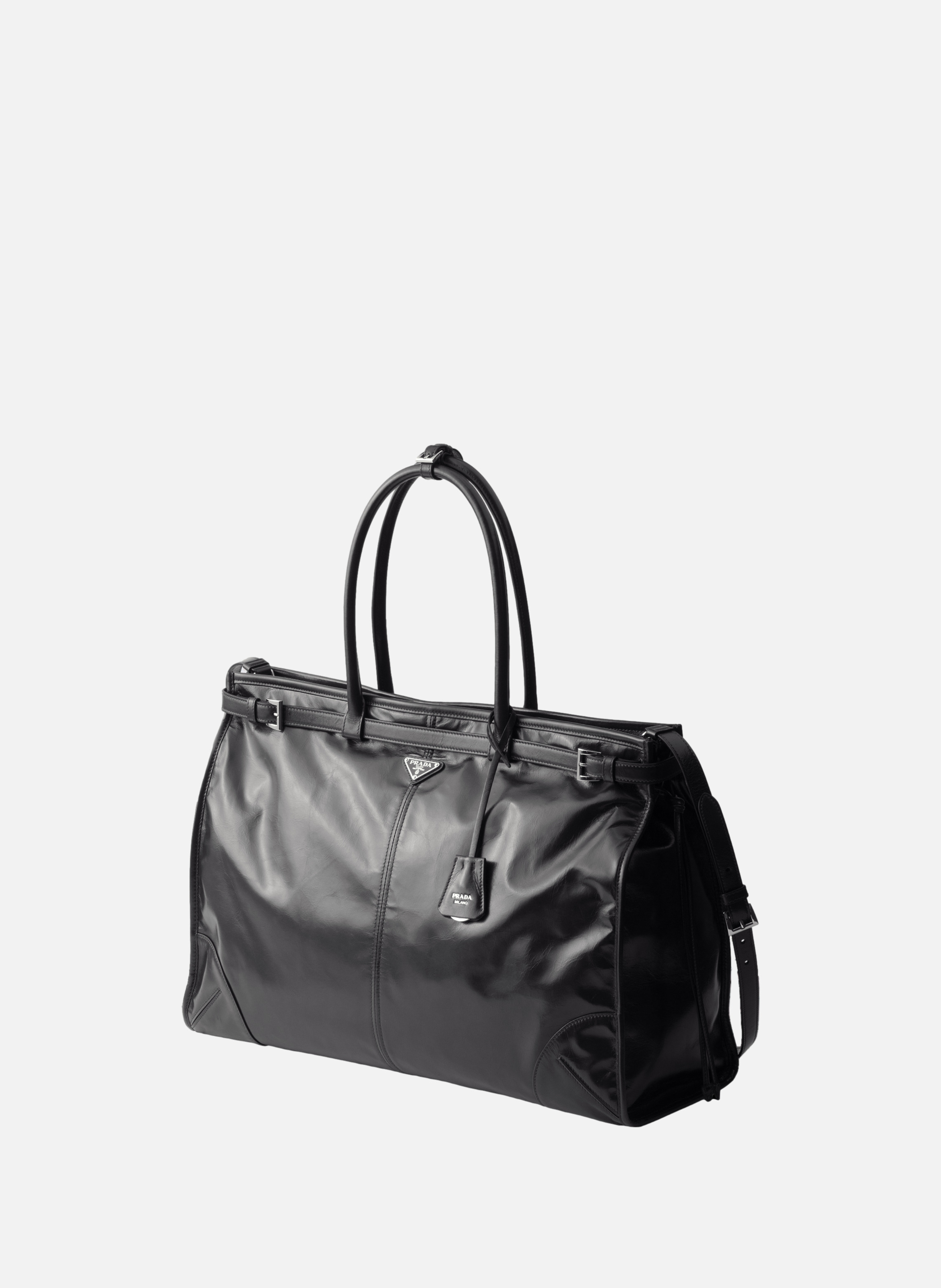 Cabas prada bonnie en cuir PRADA Noir