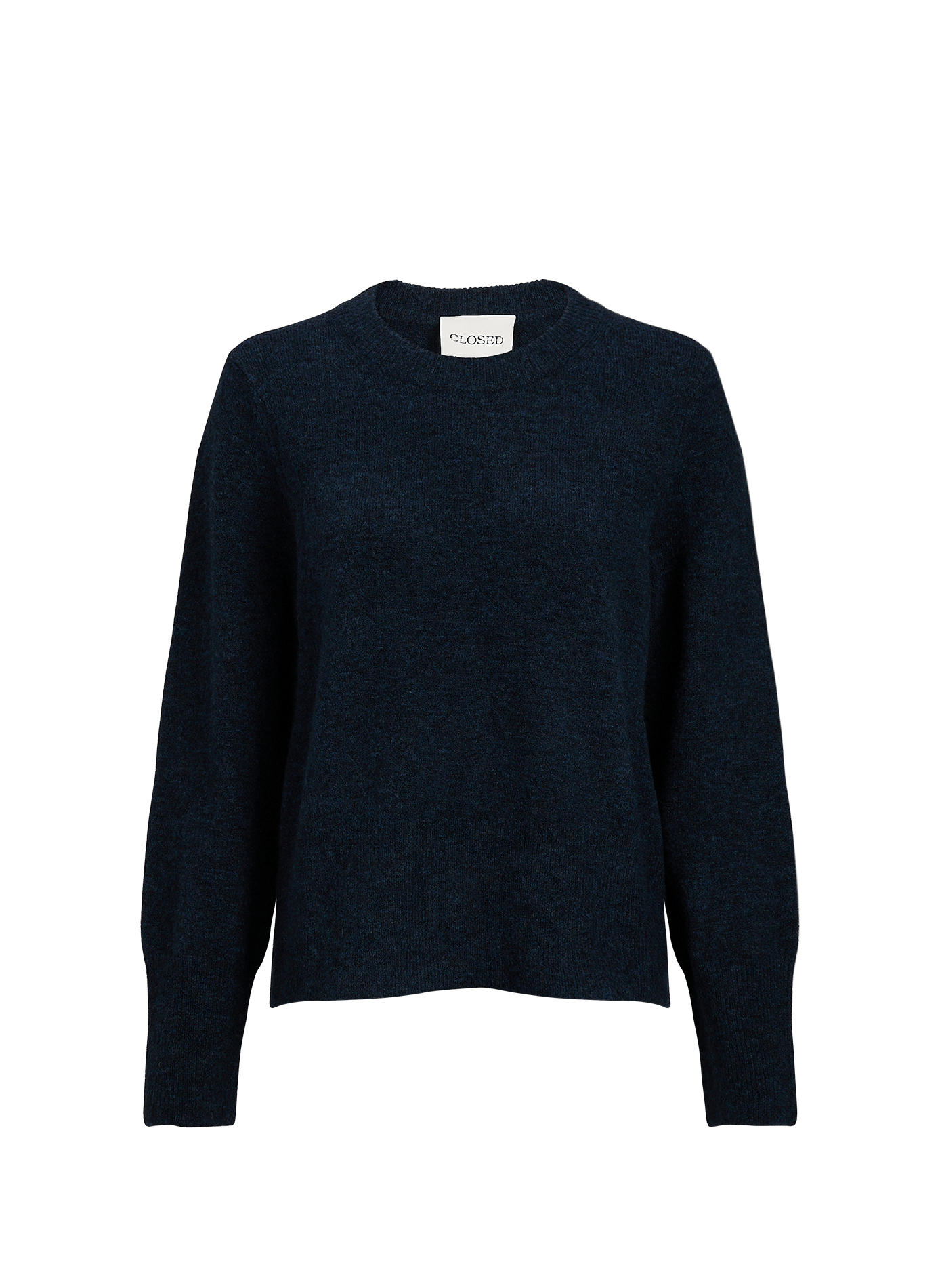 Pull droit en laine et alpaga mélangés CLOSED Blauw