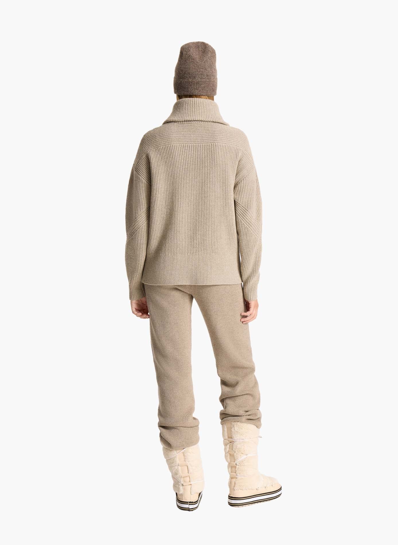 Gilet hesyala col polo coupe regular FUSALP Beige