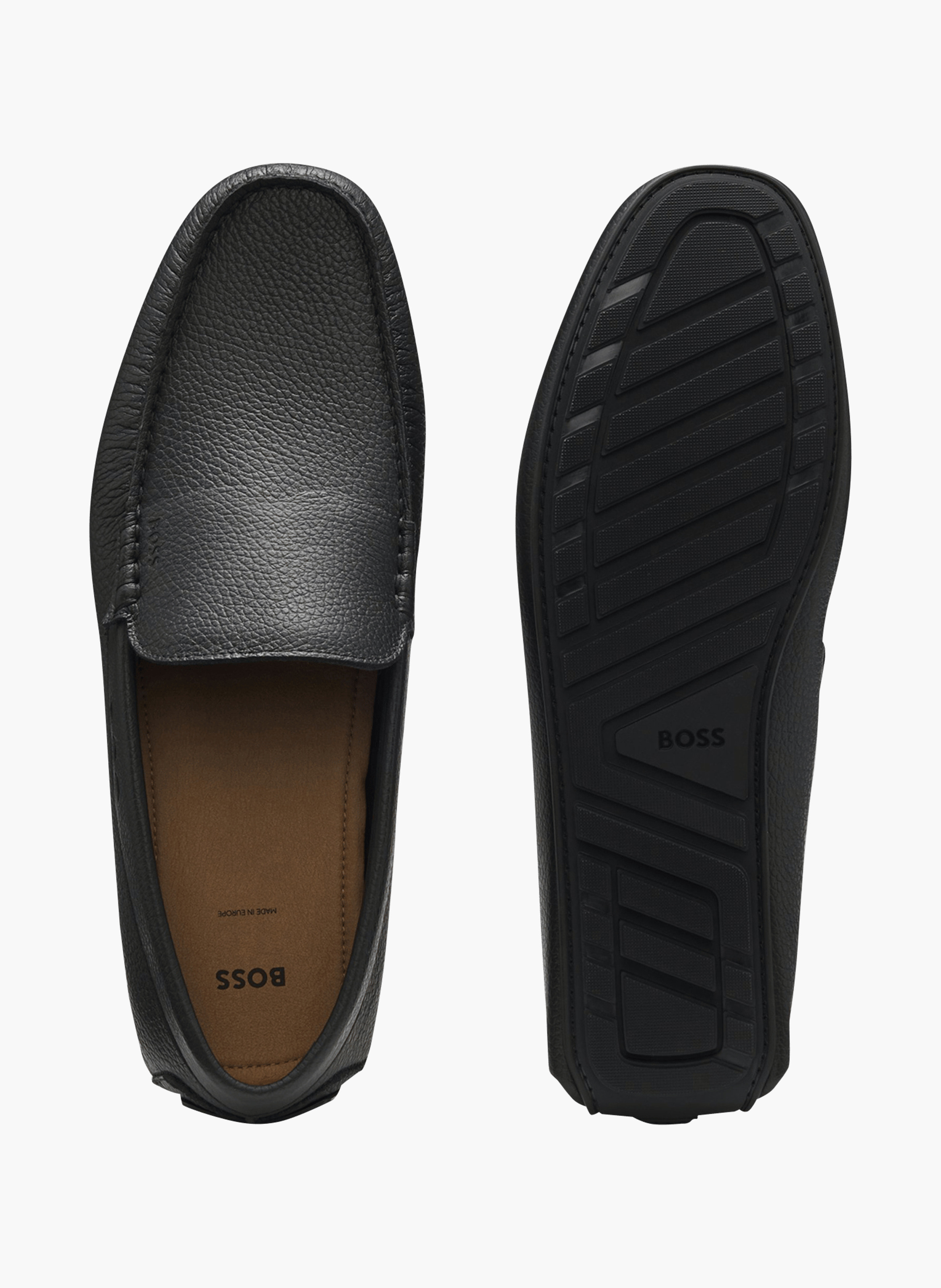 Mocassins en cuir BOSS Noir