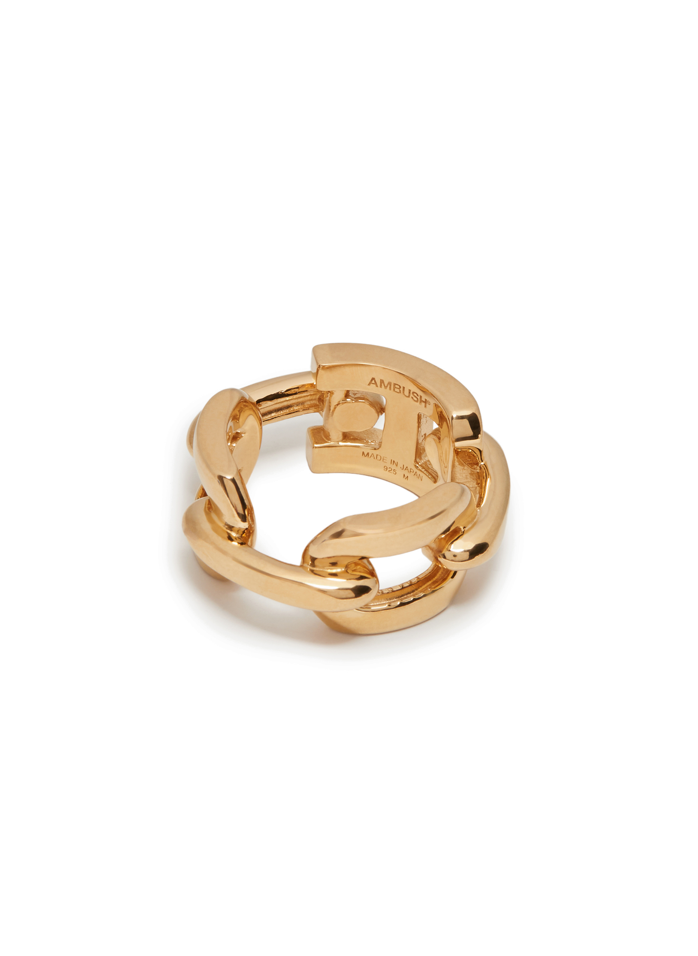 Bague Chain en argent plaqué or