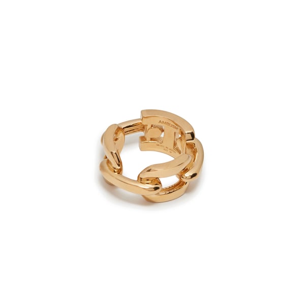 Bague Chain en argent plaqué or