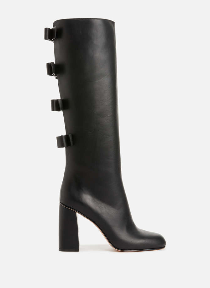 Leather bow boots RED VALENTINO