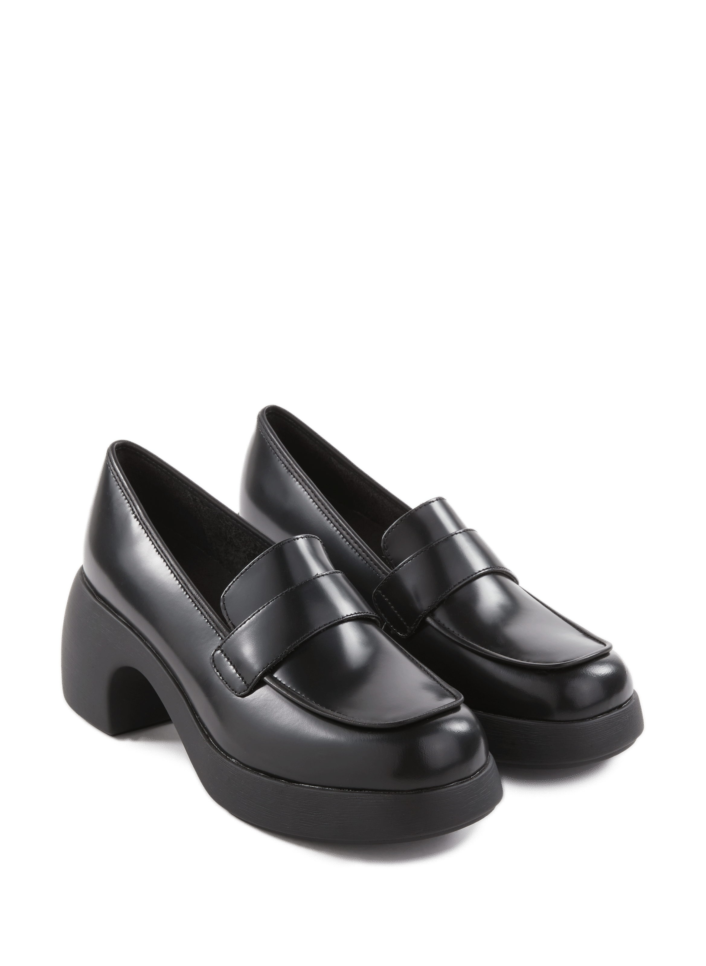 Mocassins à talon Thelma en cuir