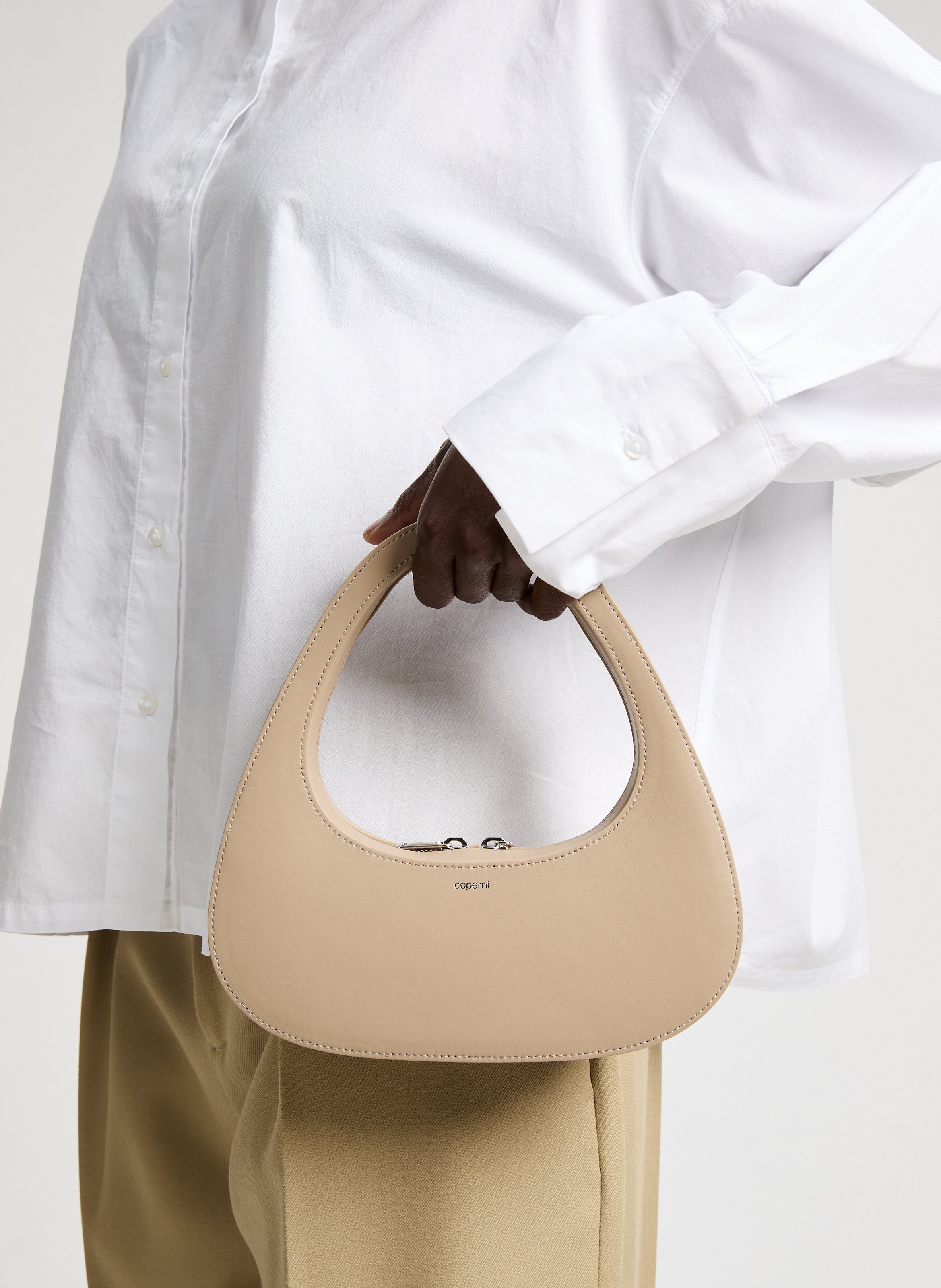 Swipe baguette bag COPERNI Beige