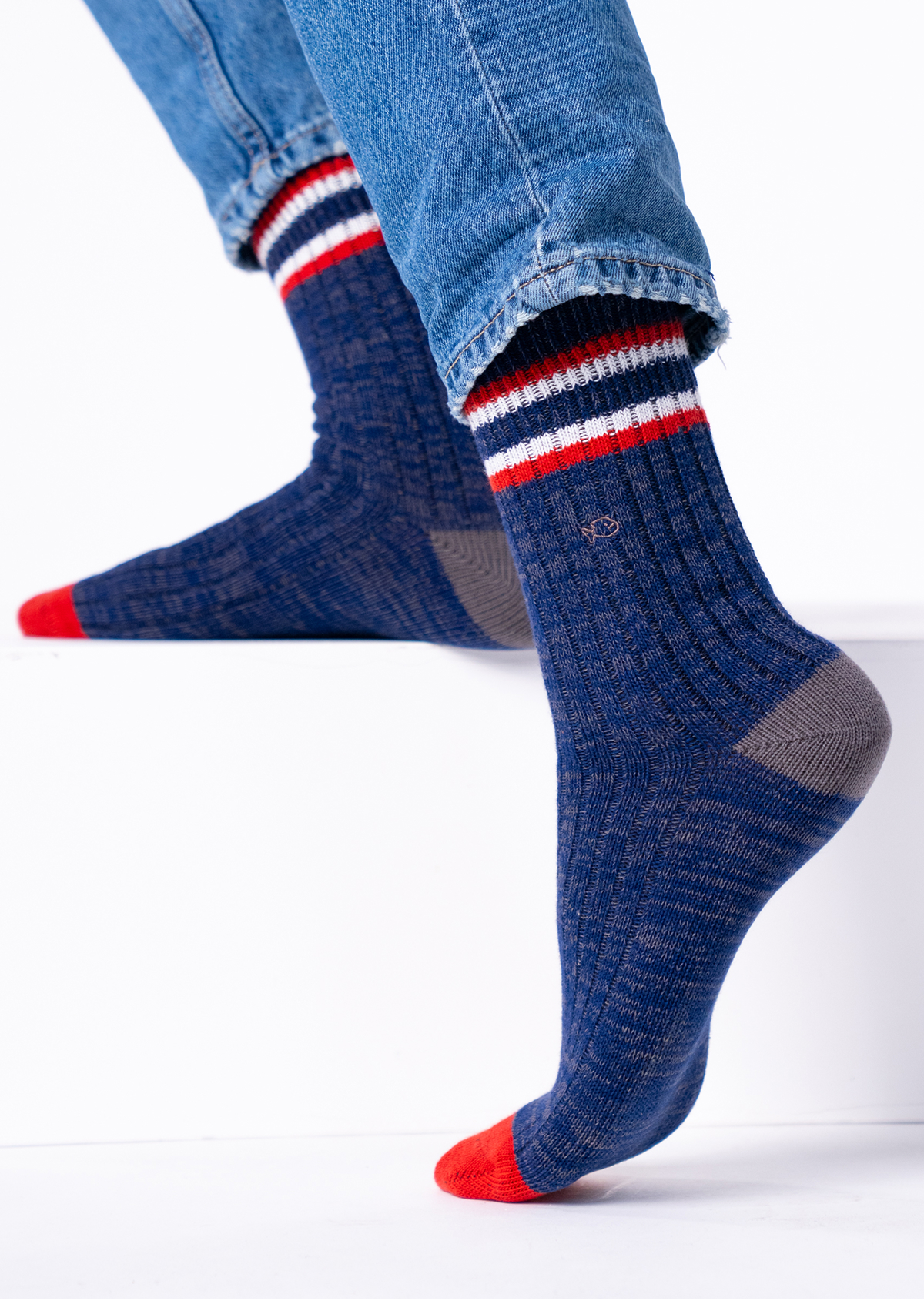 Chaussettes en coton épais club BILLYBELT Bleu