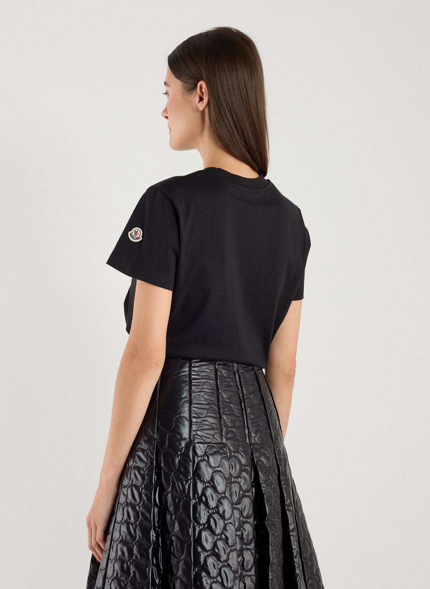 Cotton Logo T-shirt MONCLER Black