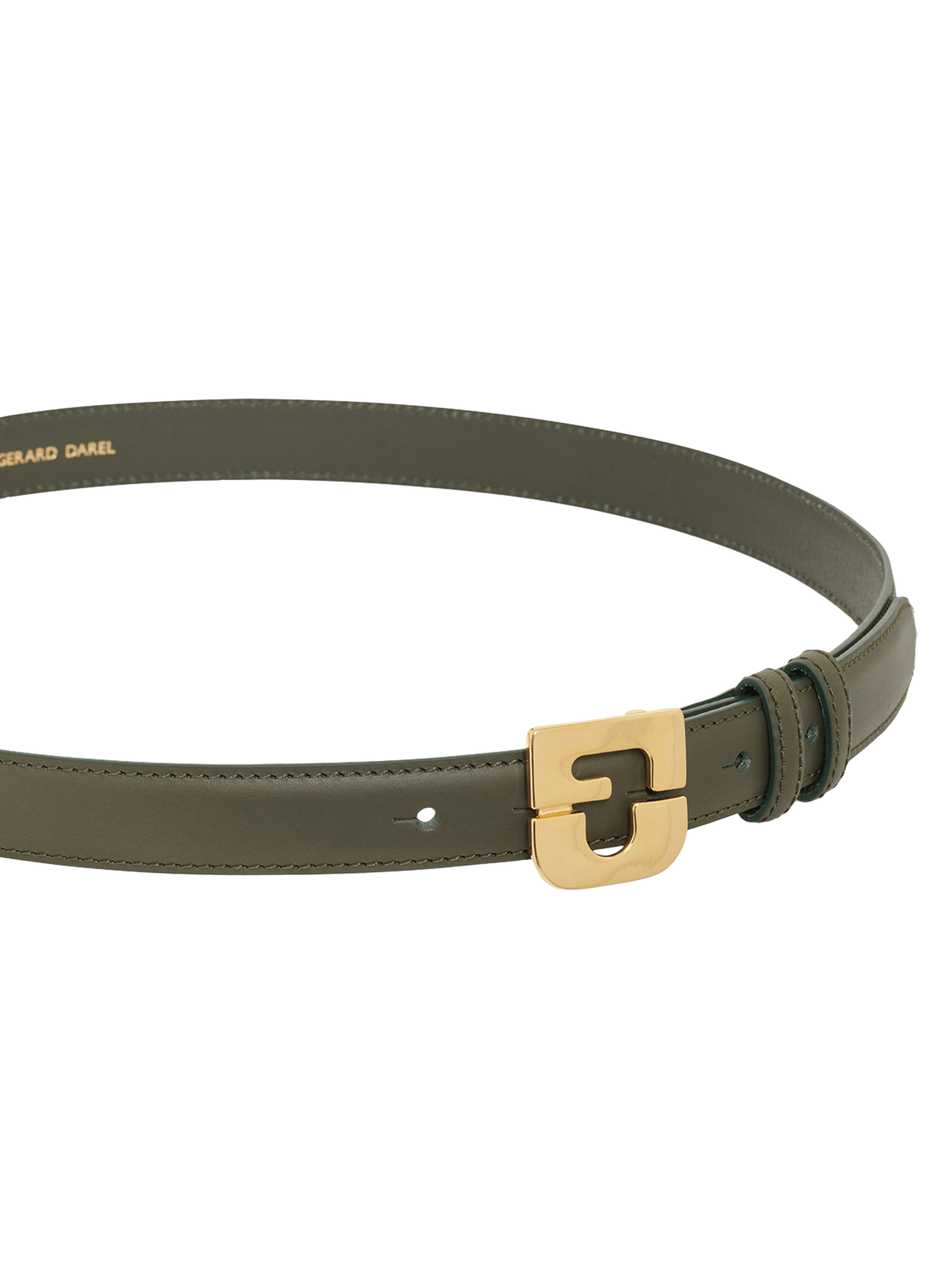 Ceinture signature en cuir - lauren GERARD DAREL Kaki