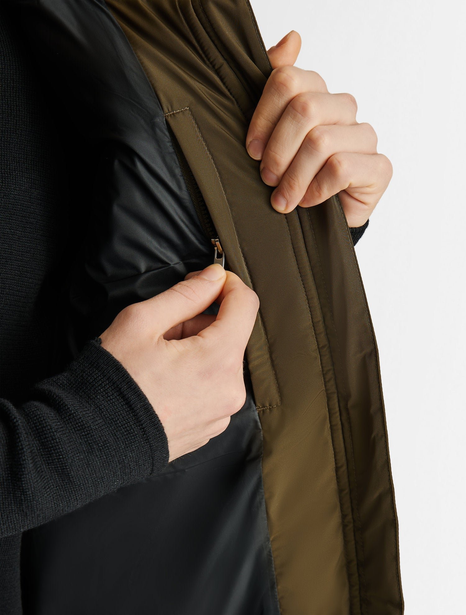 Veste sans manches yonox col capuche coupe regular FUSALP Marron