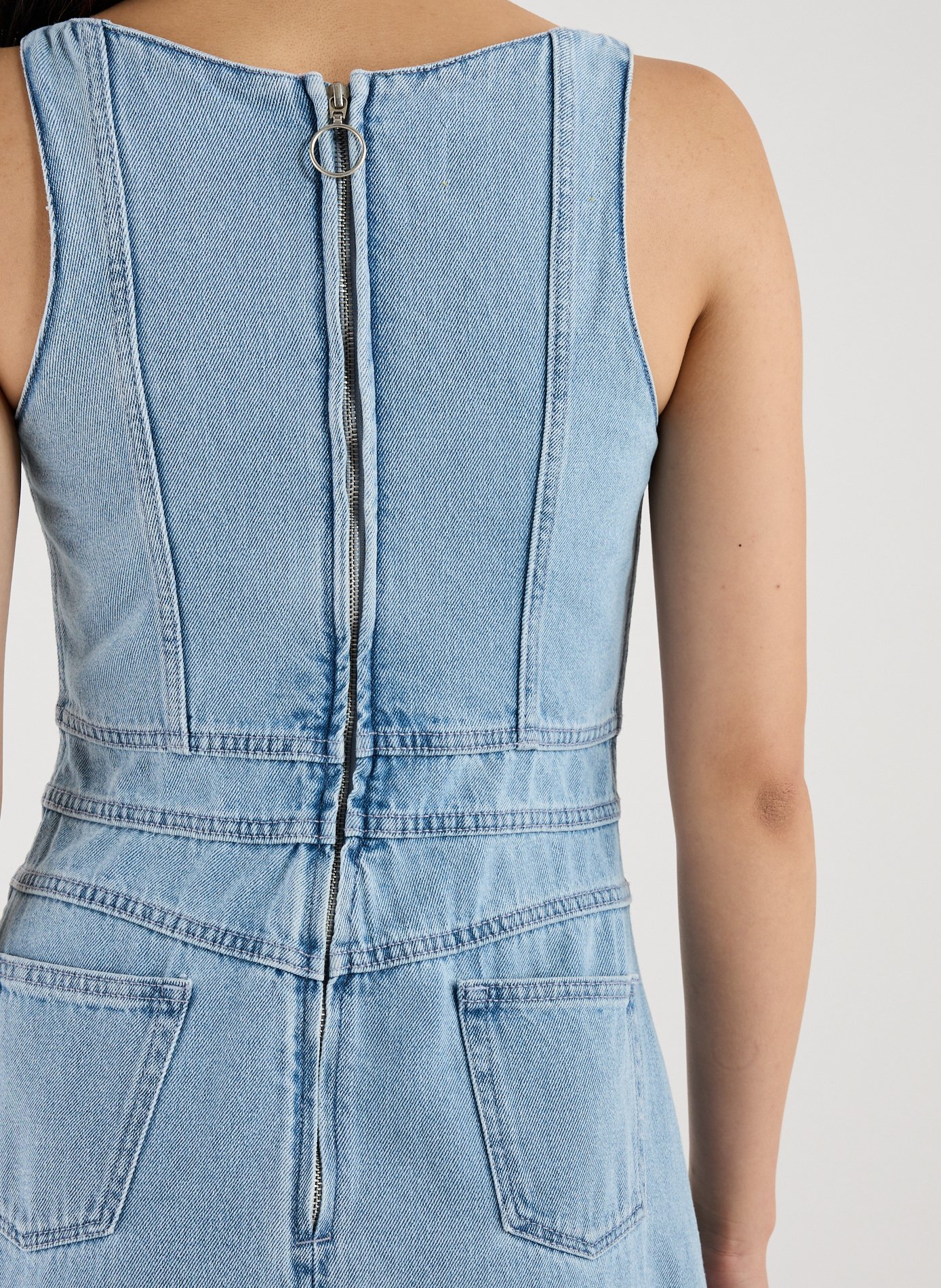 Asymmetrical denim dress MARQUES ALMEIDA Blue