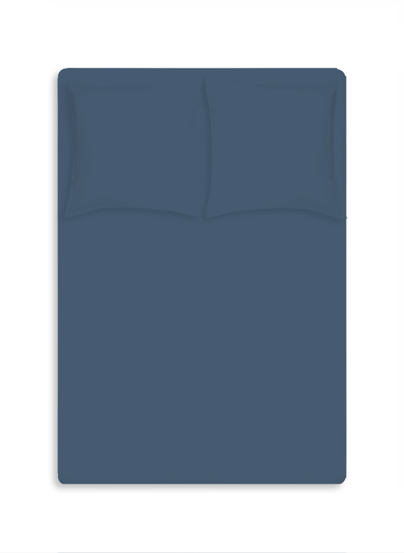 Housse de couette en satin lavé AU PRINTEMPS PARIS Bleu