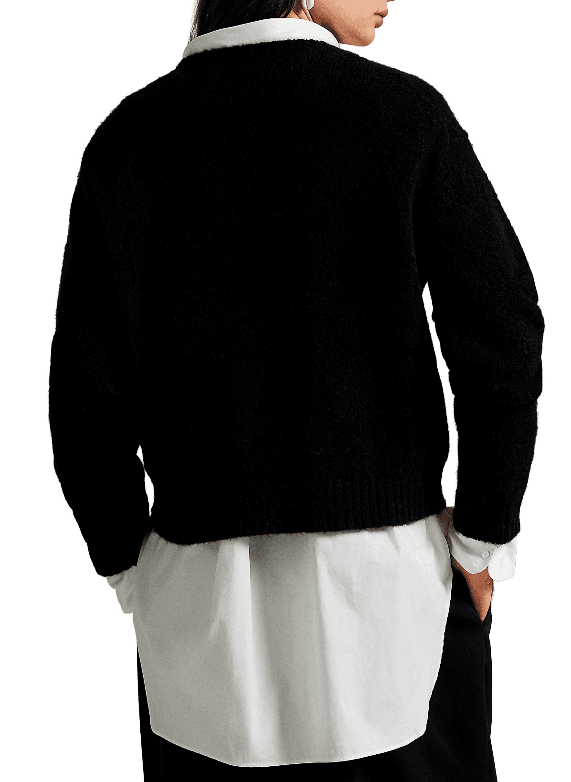 Pull en laine mélangée POLO RALPH LAUREN Noir