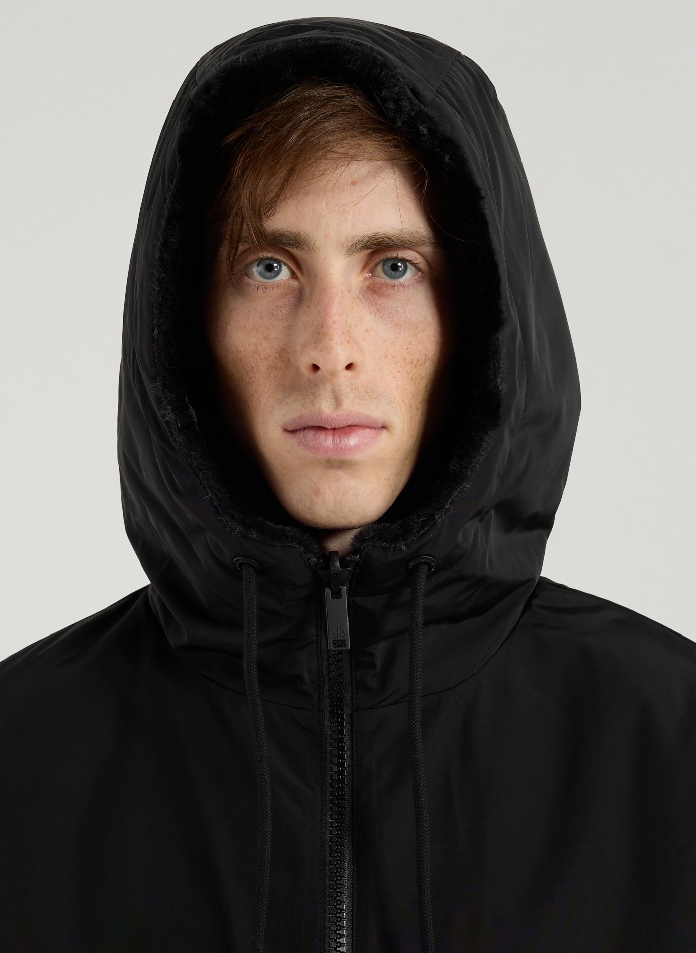 Roland Reversible Bunny Straight Parka with Hood MOOSE KNUCKLES Black