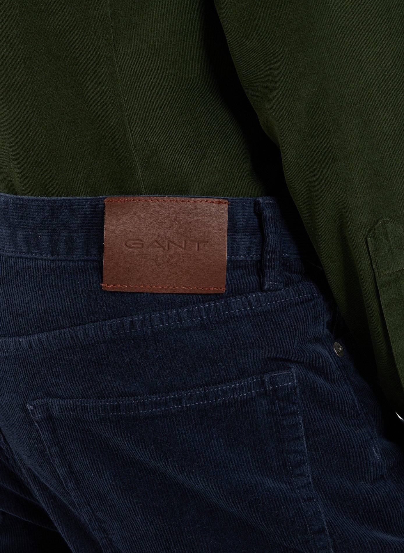 Cotton chino trousers GANT Blue