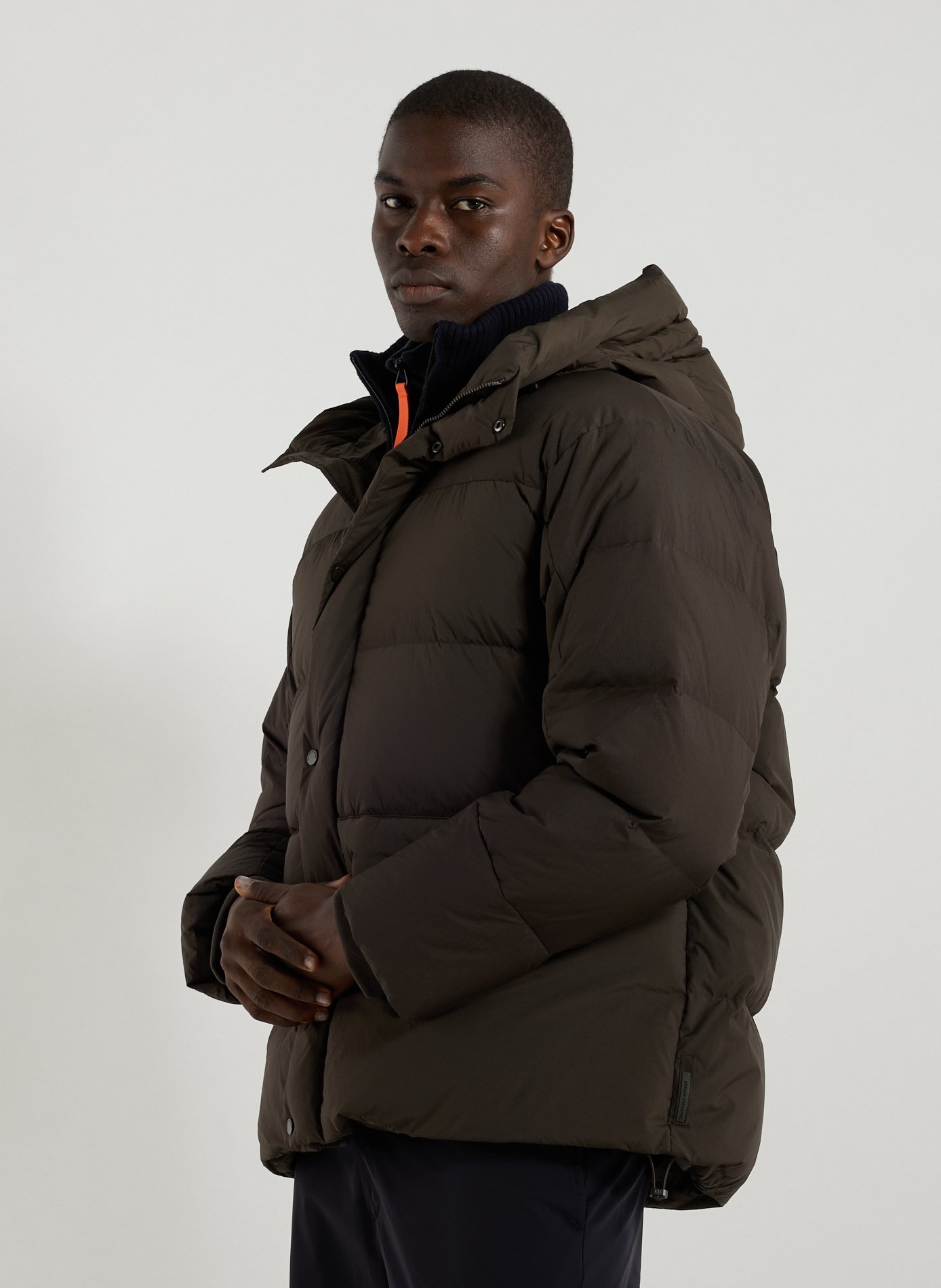 ARMANI EXCHANGE Parka matelassée à capuche Marron