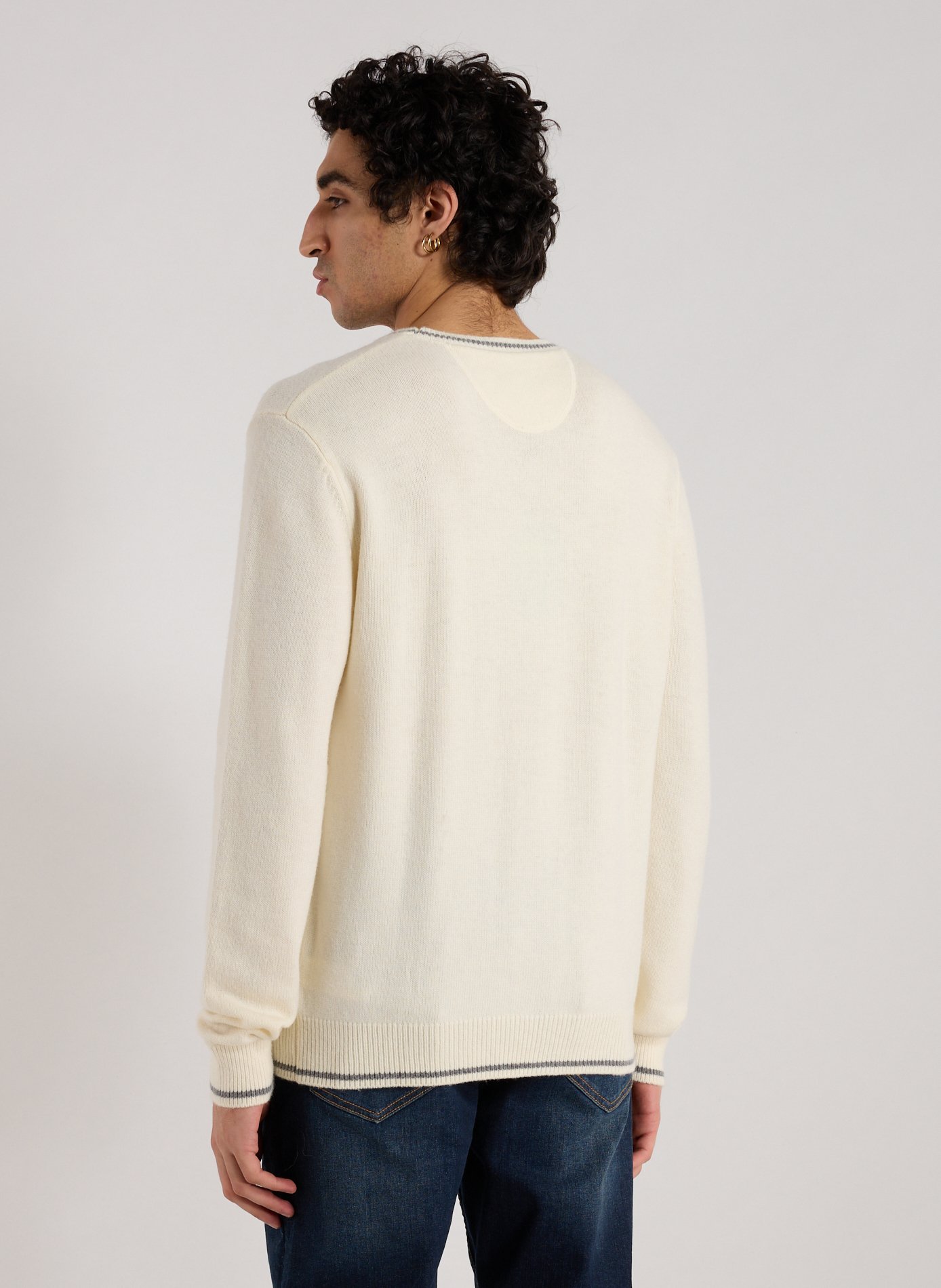 Pull en liane mélangée  LA MARTINA Blanc