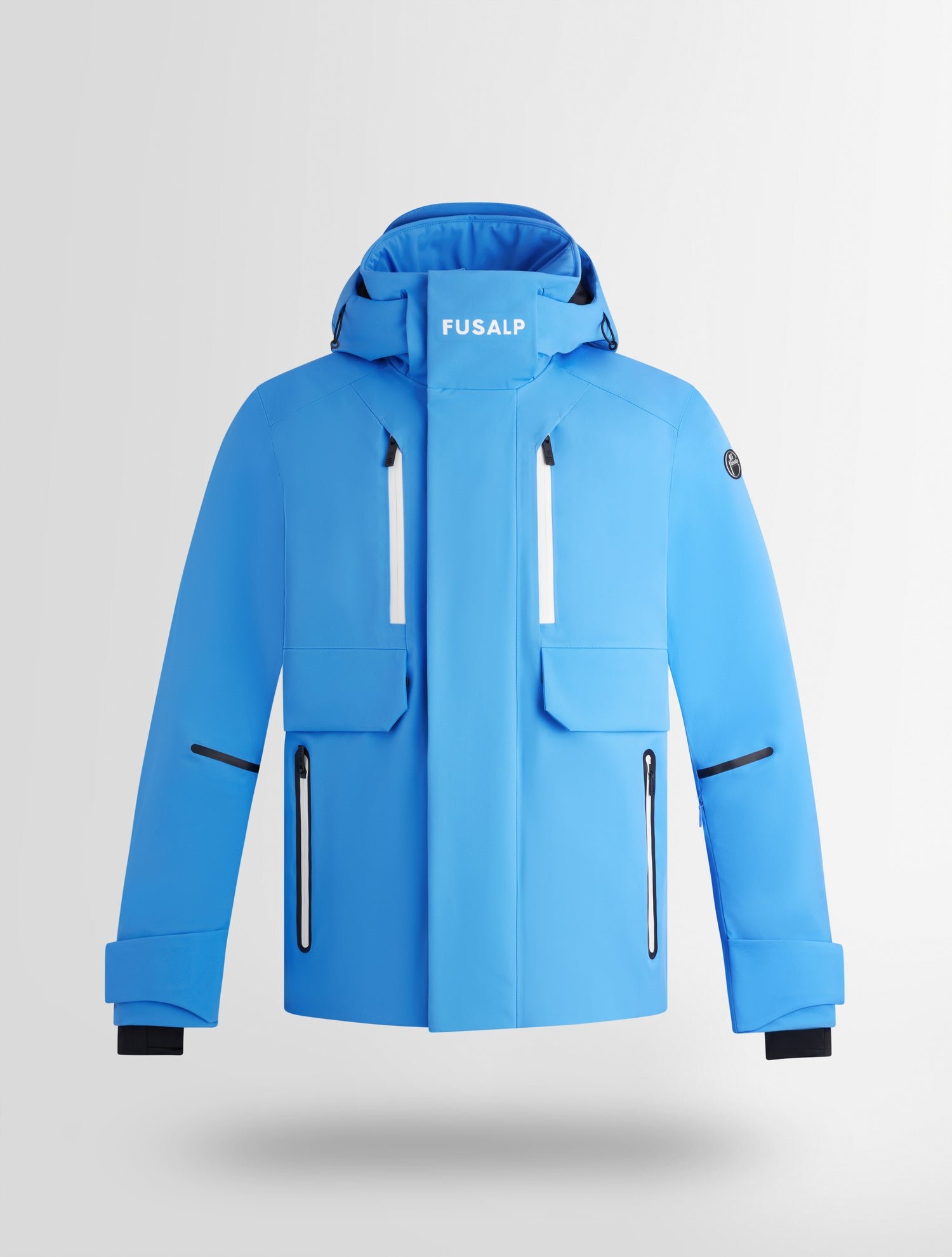 Veste de ski john col capuche coupe regular FUSALP Bleu