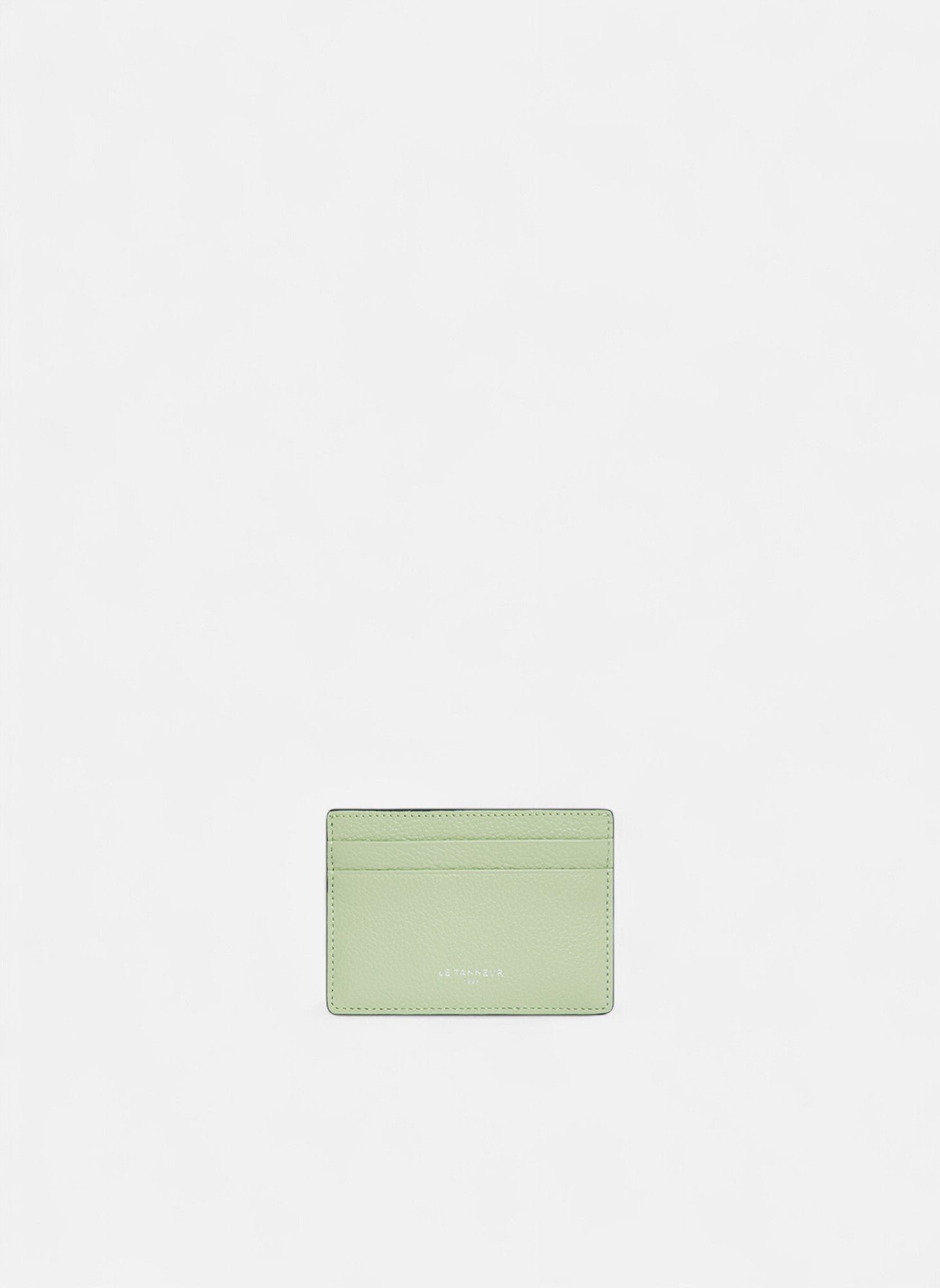 Porte cartes emile en cuir grainé LE TANNEUR Vert