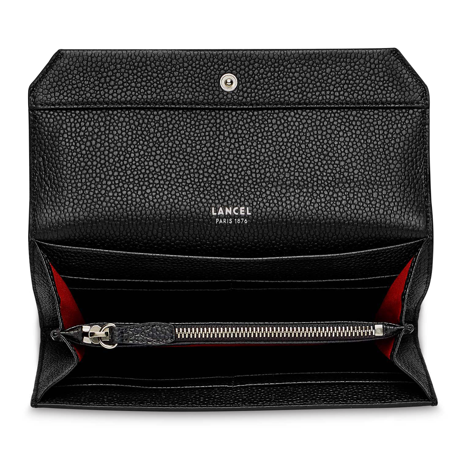 Portefeuille slim rabat - ninon de lancel LANCEL Noir