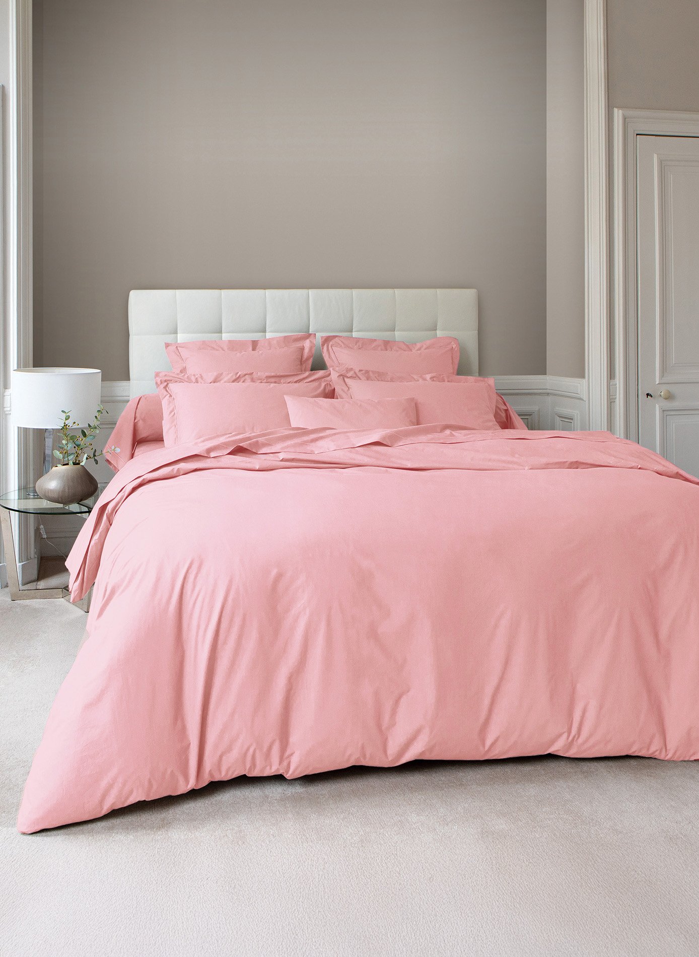 Drap housse vexin dragée ANNE DE SOLENE Rose