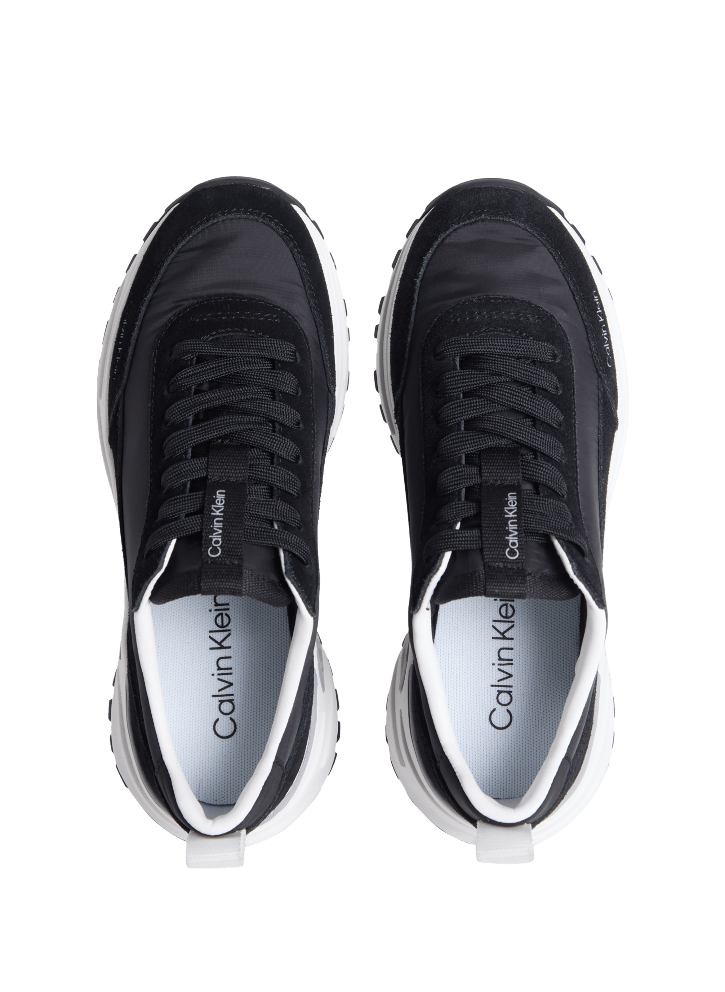 Bi-material low-top sneakers CALVIN KLEIN Black