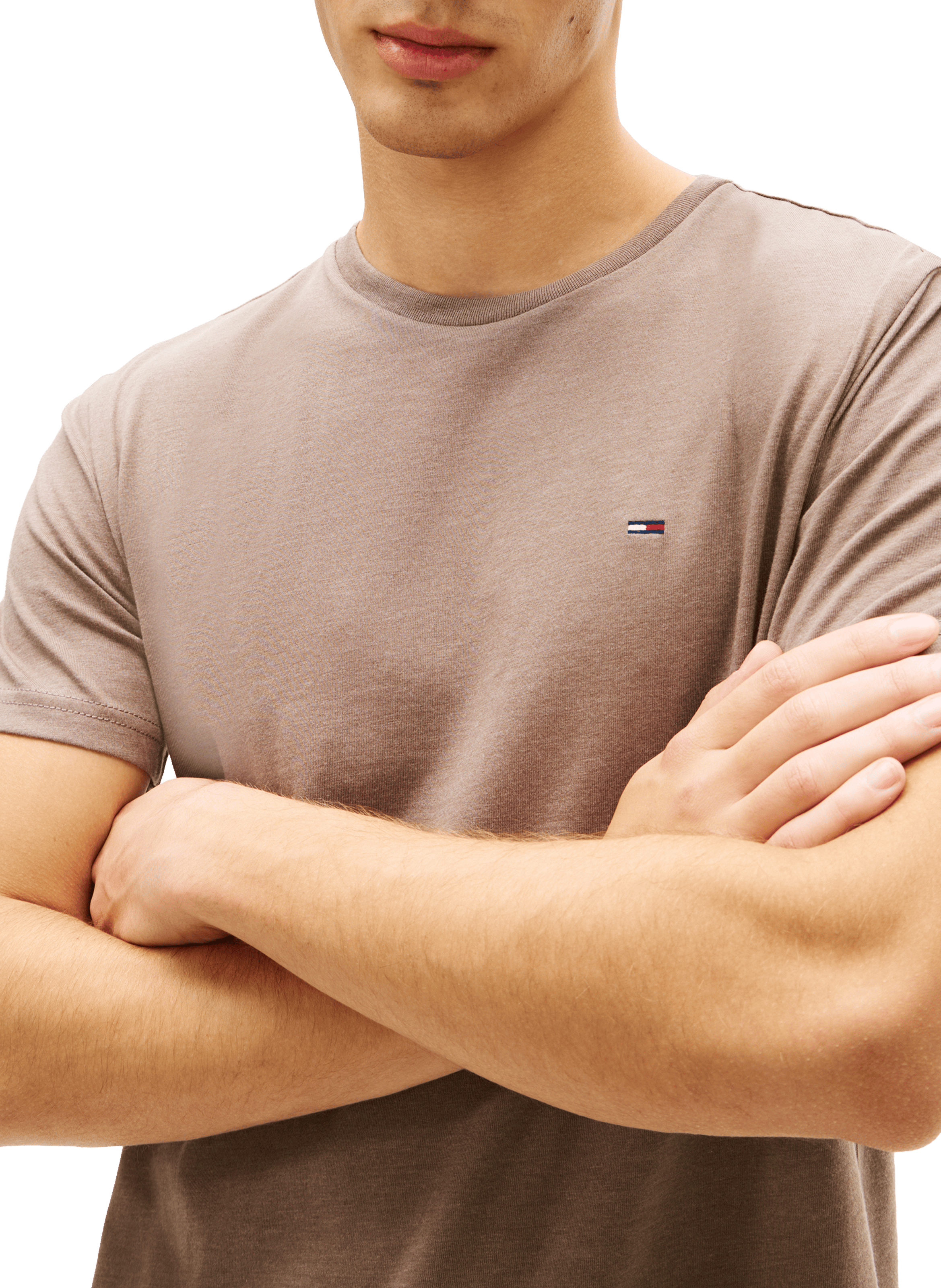 T-shirt à logo TOMMY HILFIGER Marron