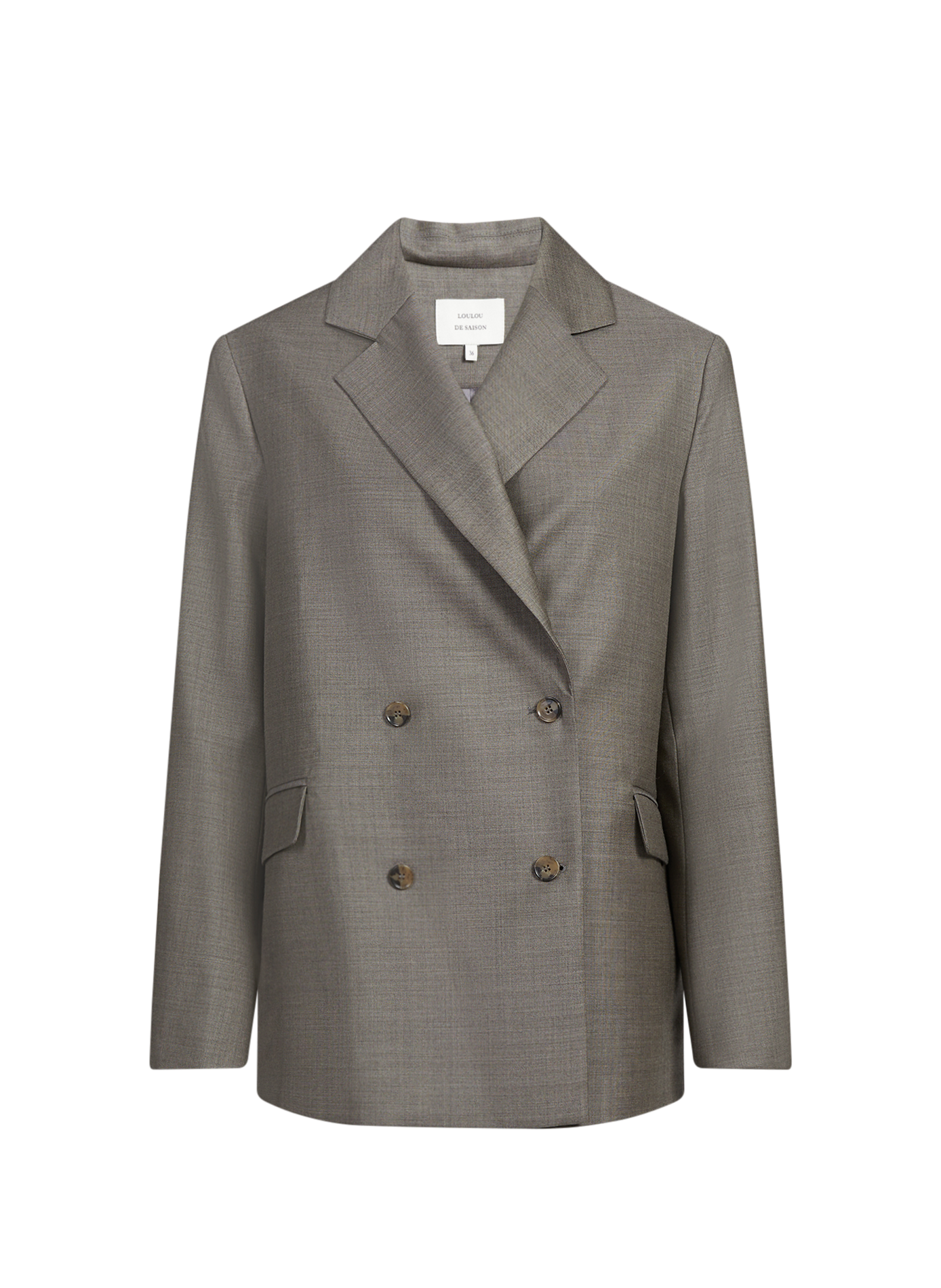 Veste Donau col tailleur en laine LOULOU DE SAISON Black