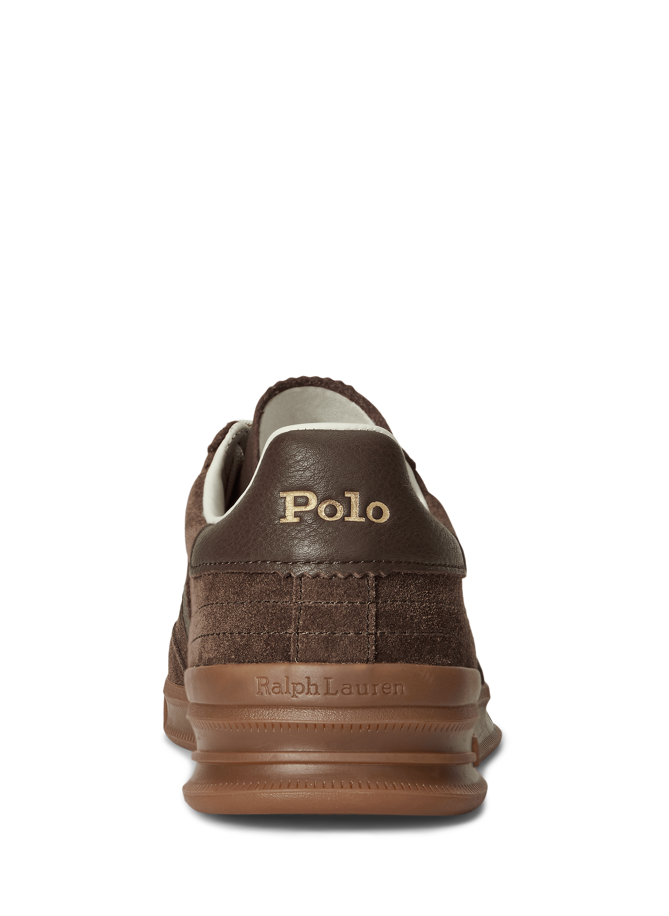 Low-top sneakers in suede cow leather POLO RALPH LAUREN Brown