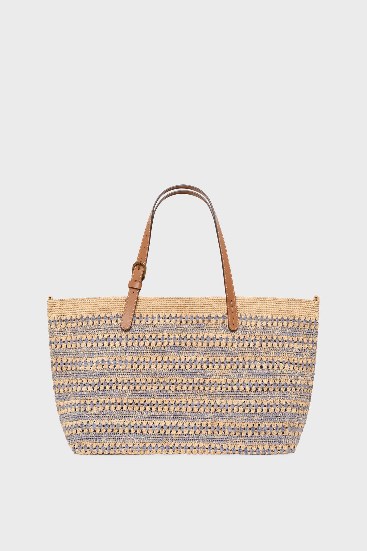 Sac en raphia - lena PABLO Bleu