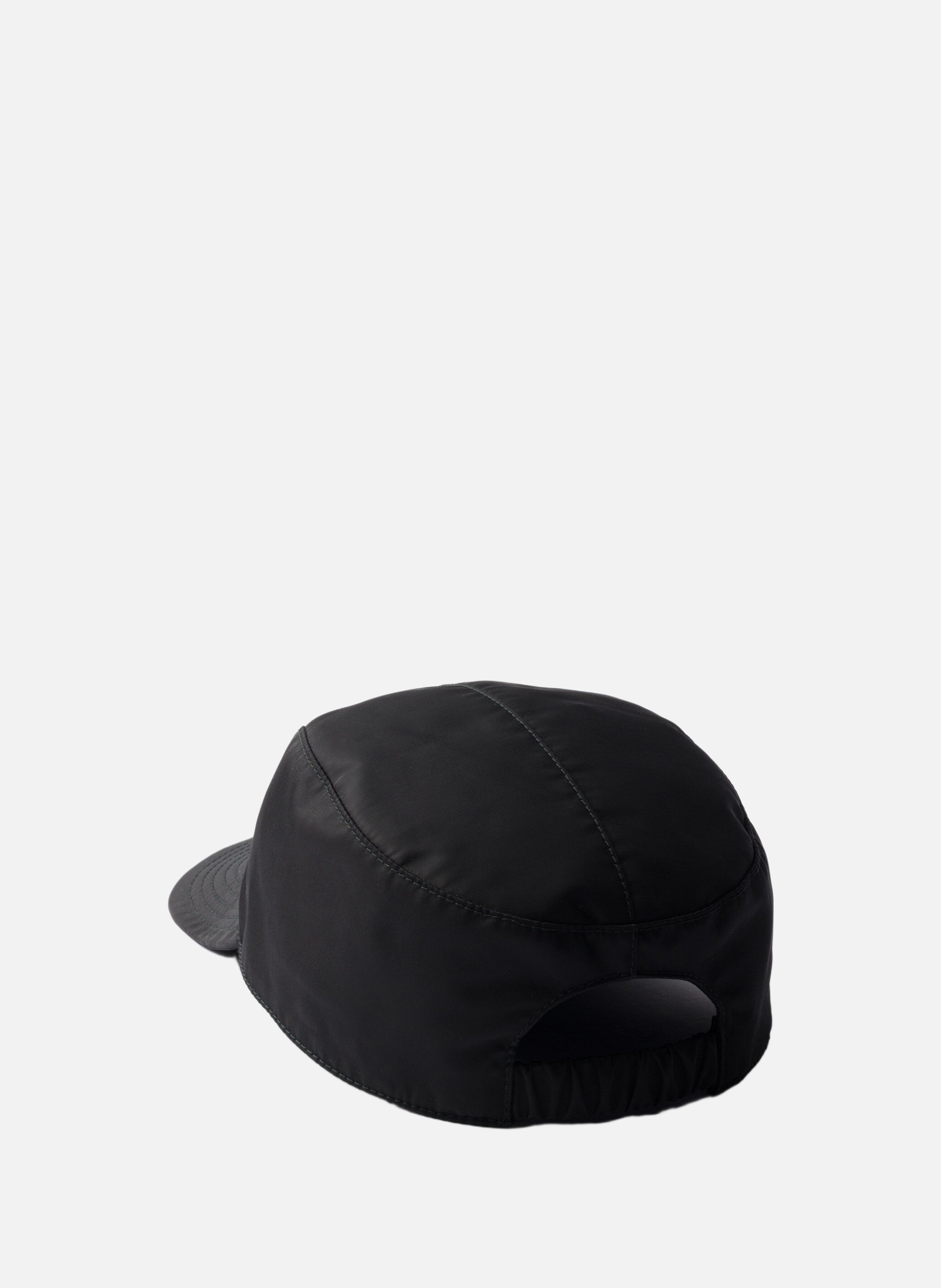 Casquette de baseball en re-nylon PRADA Noir