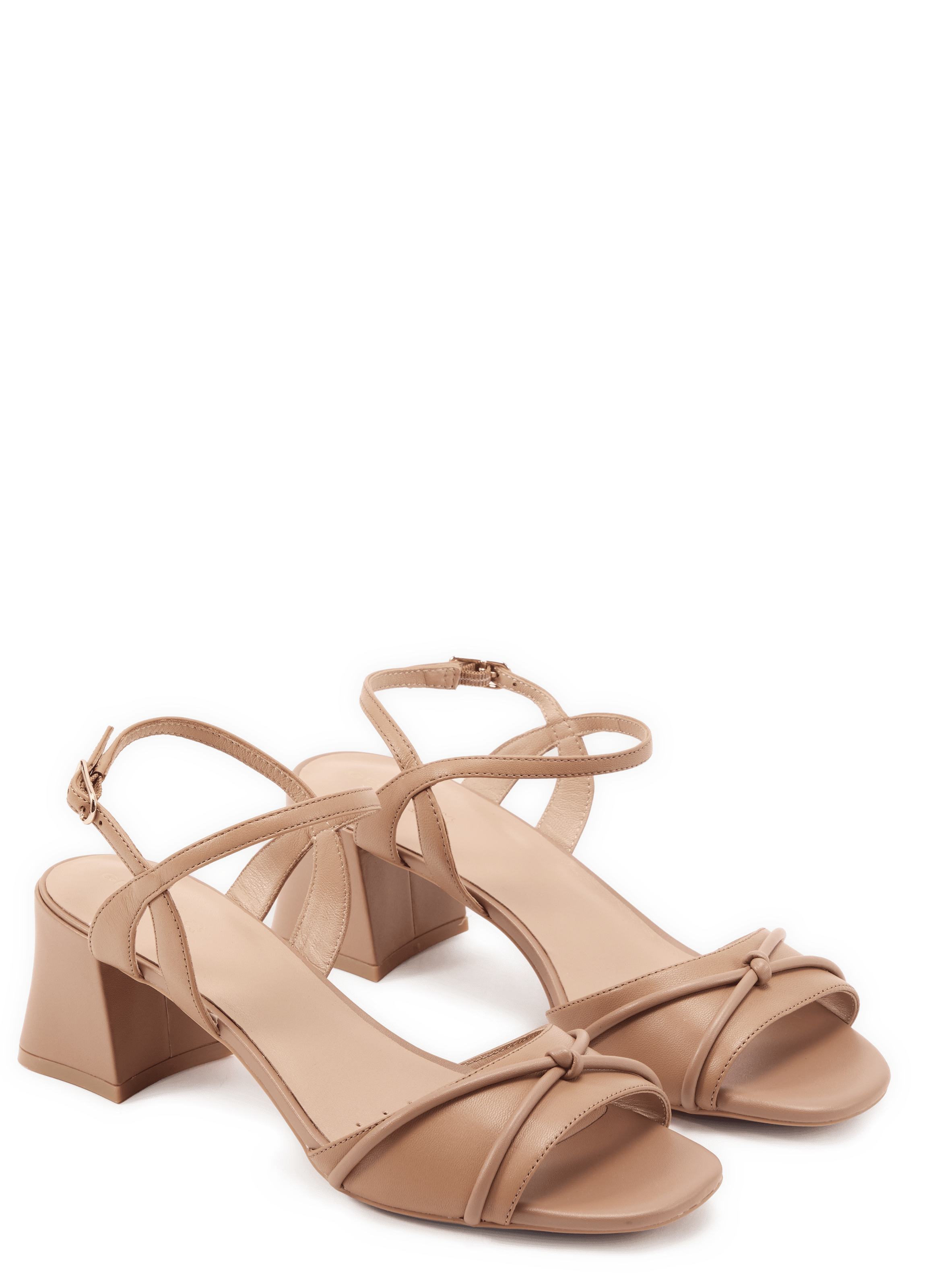 Sandales à talons New Erica 50 en cuir GEOX Beige