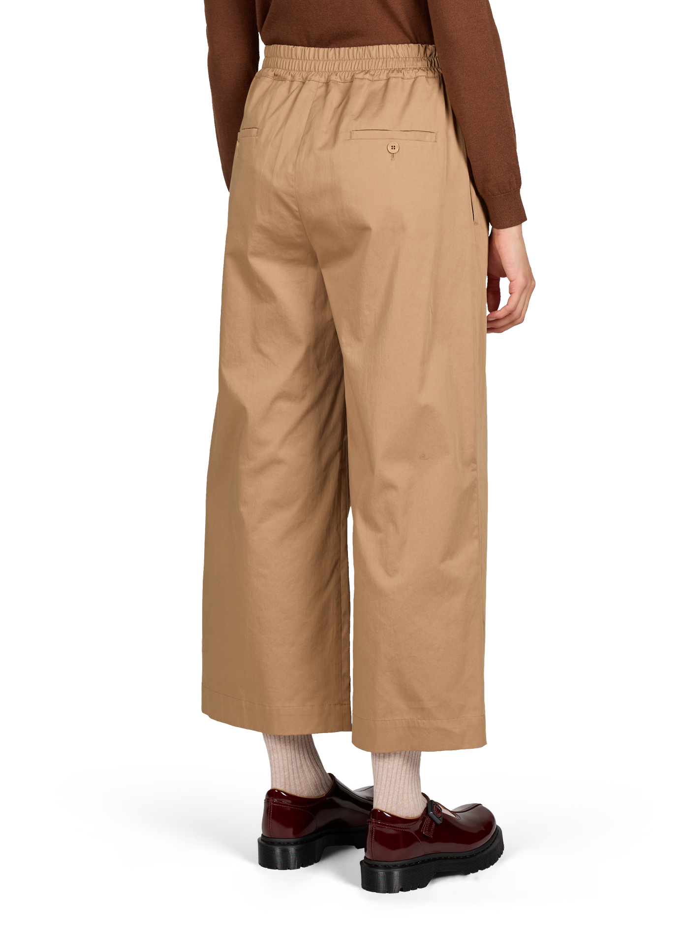 Pantalon rasetto en coton MAX MARA WEEK END No Color