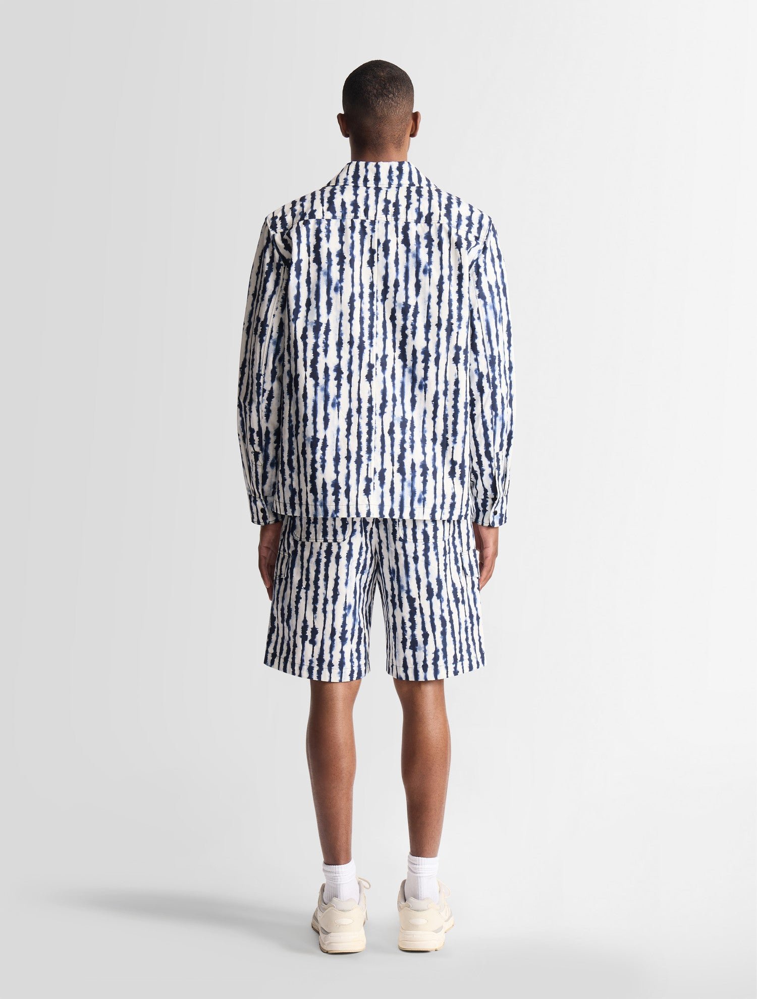 Veste jaymeo shibo col chemise coupe ample FUSALP Bleu