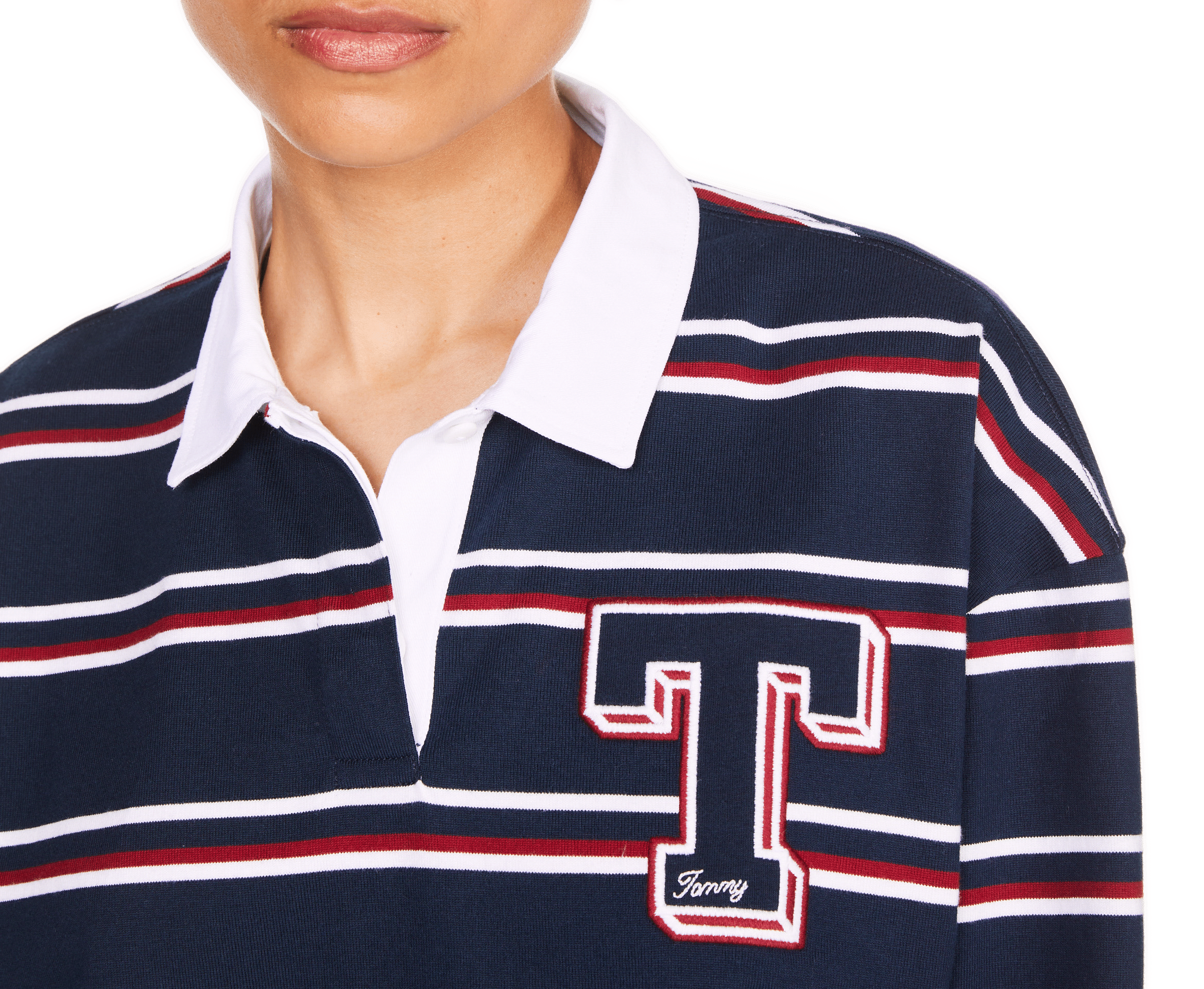 Polo manches longues à rayures TOMMY HILFIGER Multicolore