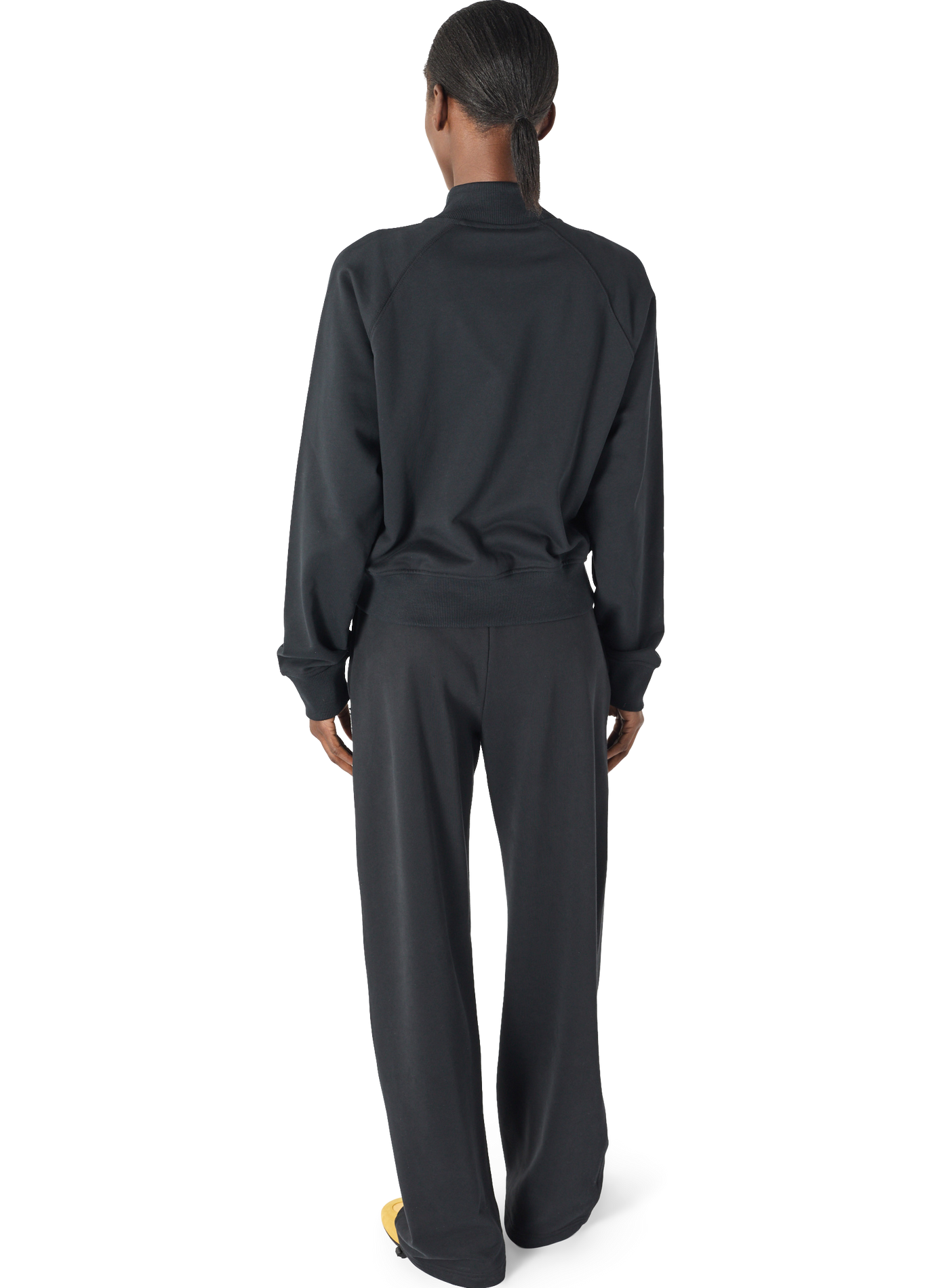 Sweatshirt zippé logo moon en coton biologique unisexe | Noir MARINE SERRE Femme