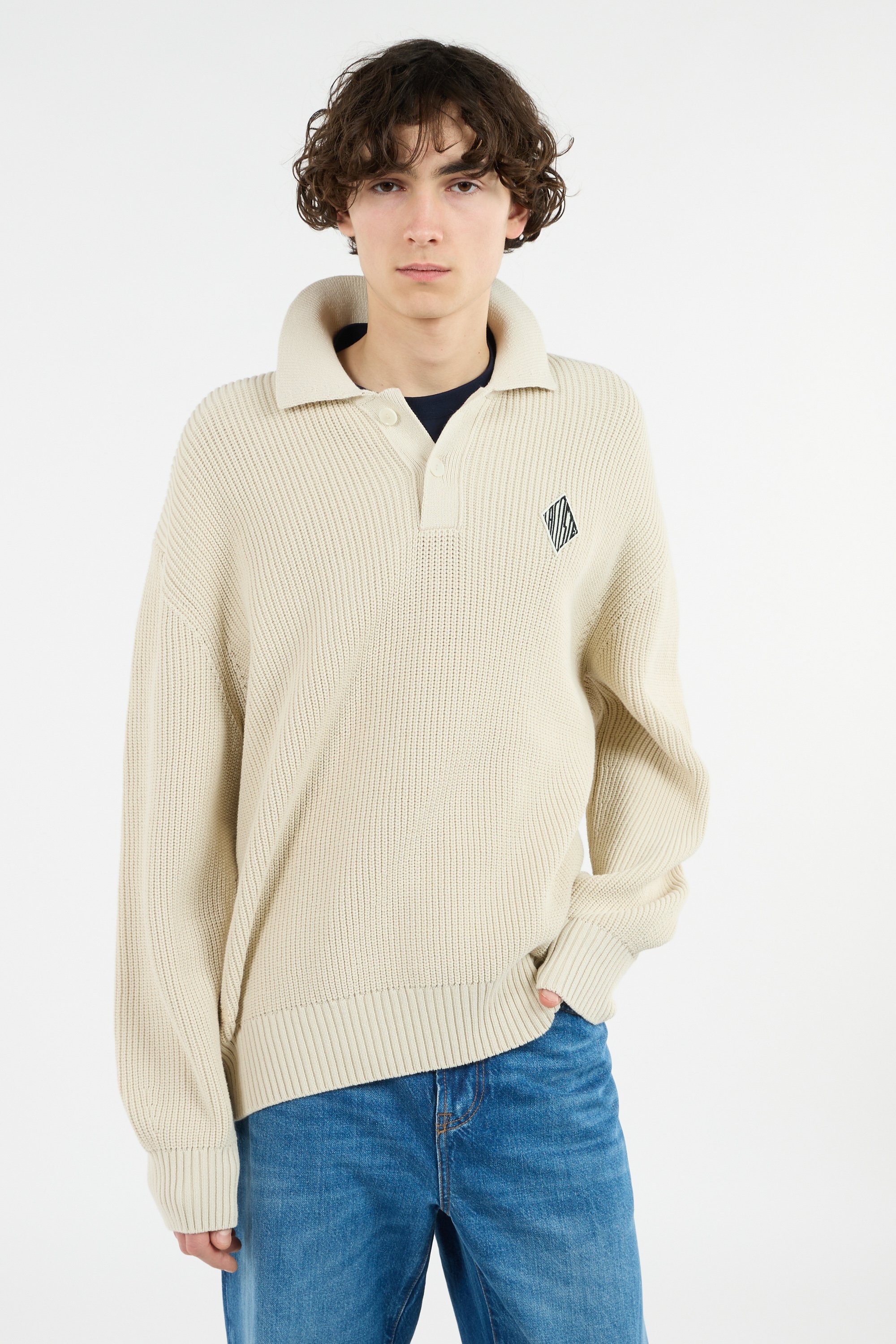 Polo tricot LACOSTE Jaune