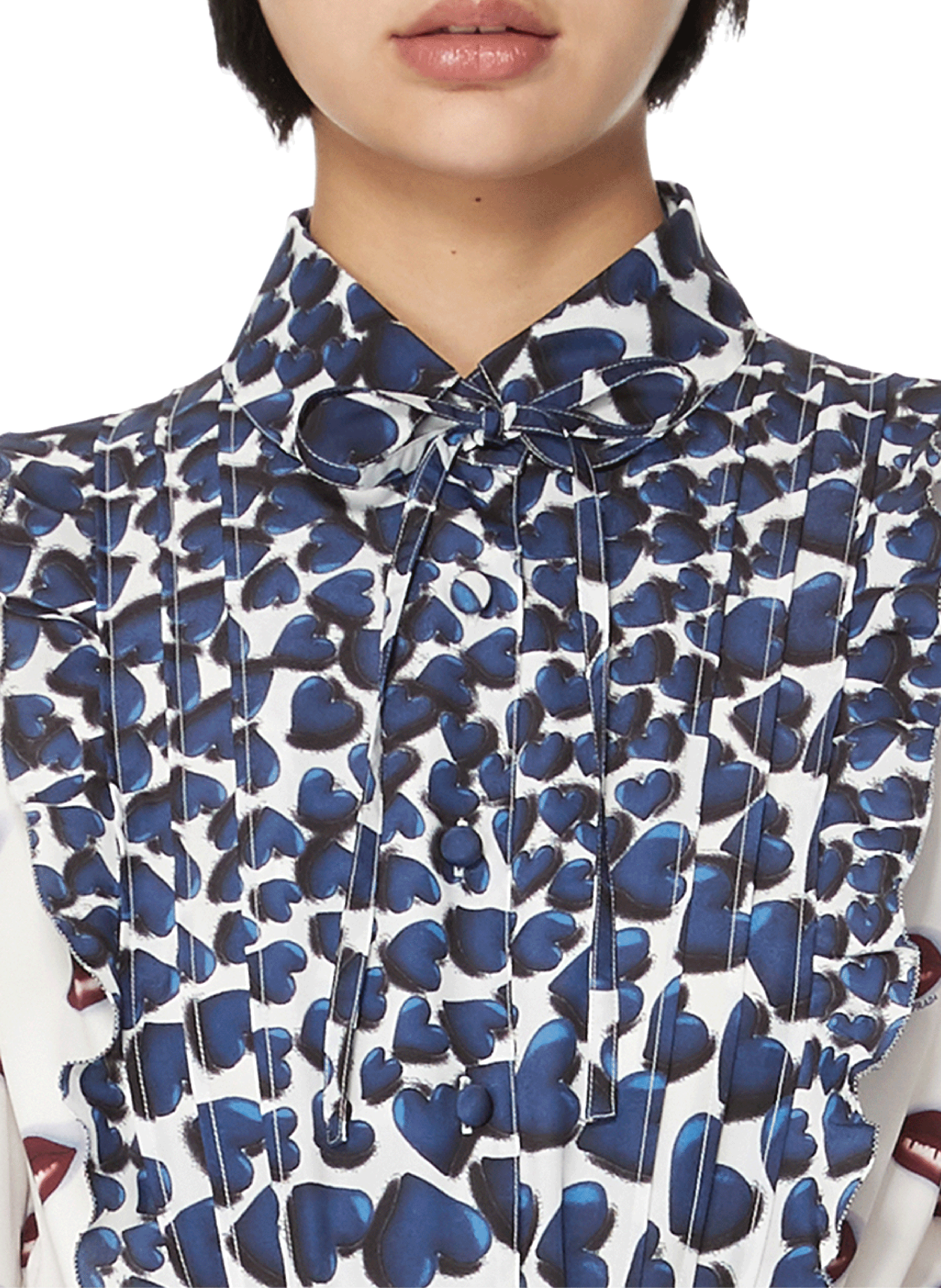 Robe en crêpe de Chine PRADA Multicolore