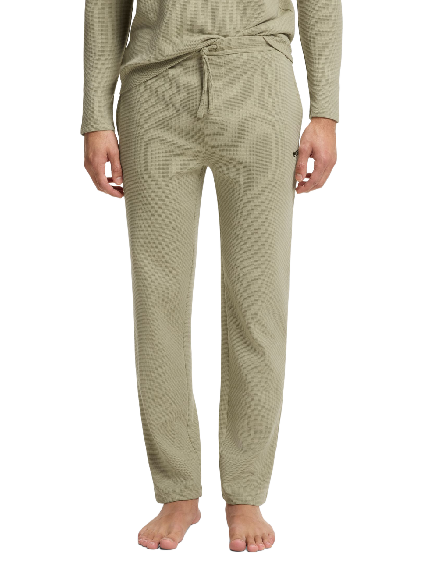 Pantalón de chándal de mezcla de algodón BOSS Verde