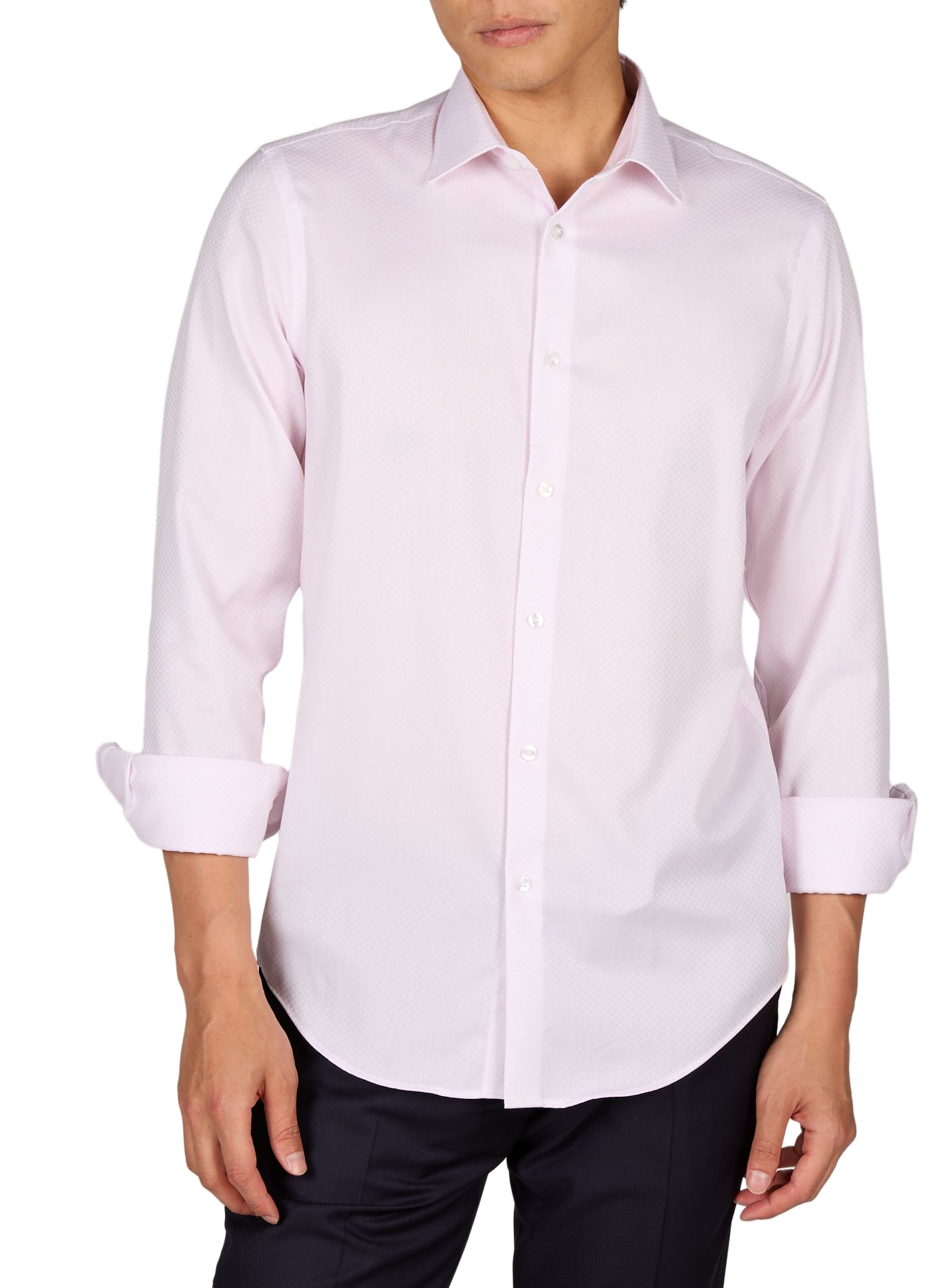 Straight buttoned jacquard shirt CALVIN KLEIN Pink