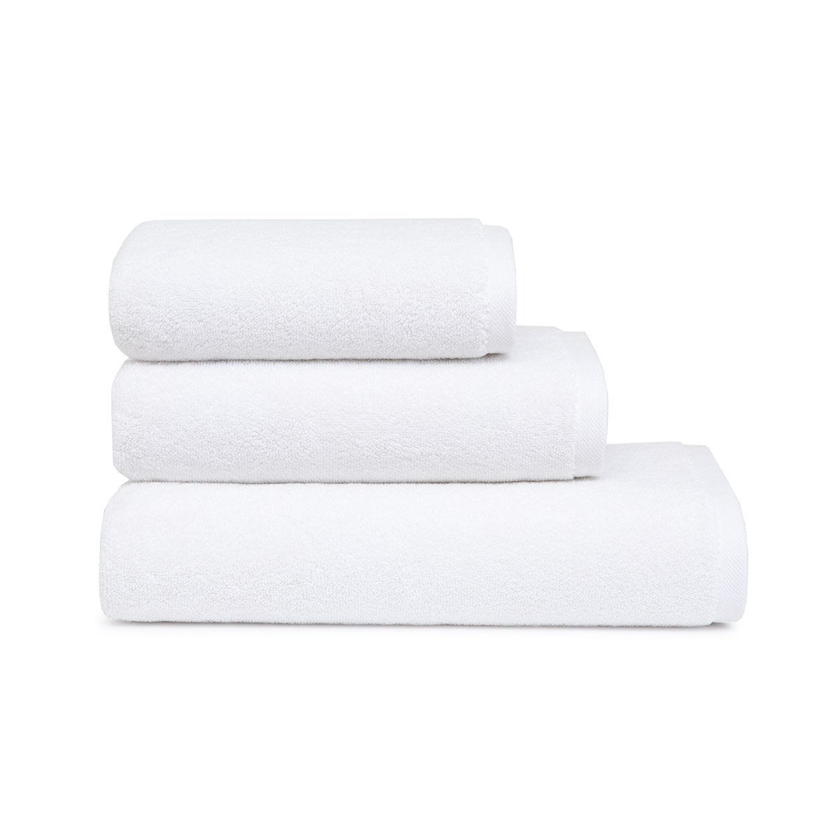 Serviette de toilette  en coton, ma douce DESFORGES Blanc