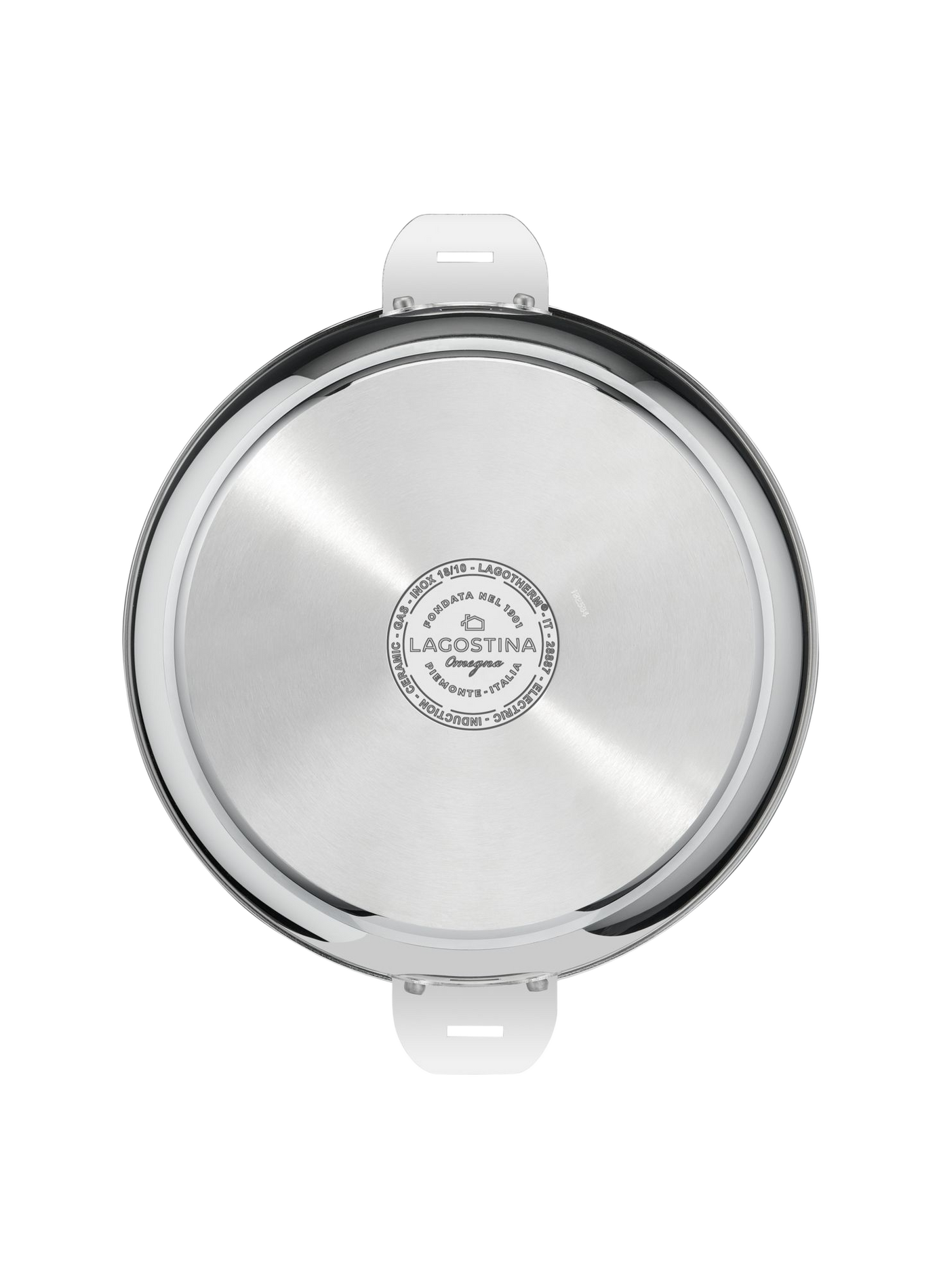 Casserole Salvaspazio avec couvercle en acier inoxydable LAGOSTINA Silver