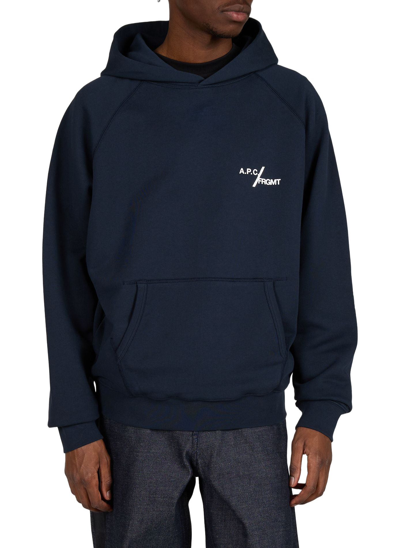 Cotton logo sweatshirt A.P.C. Blue