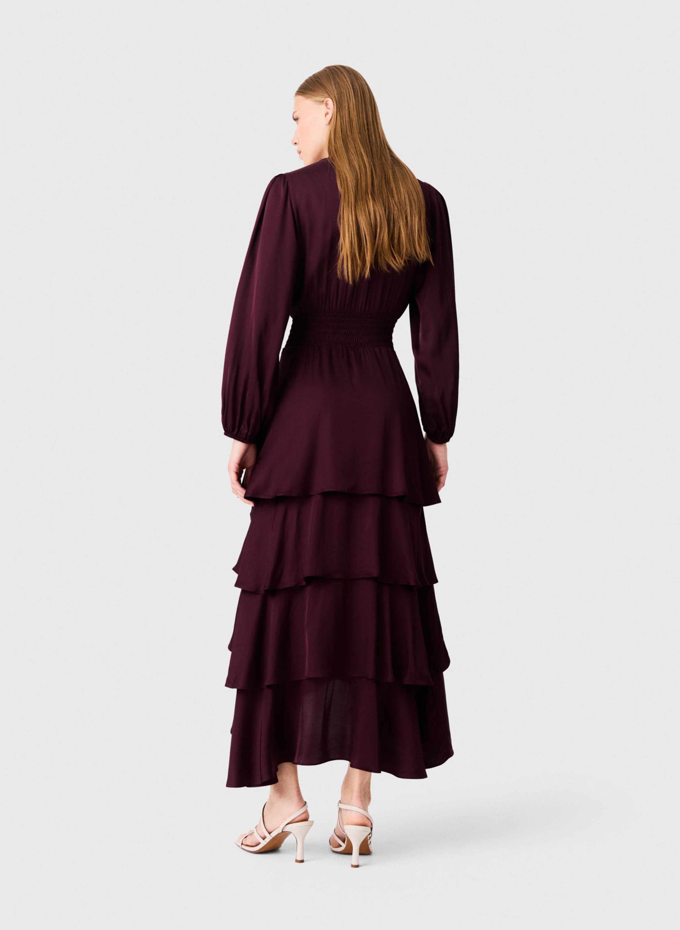 Robe longue évasée MAJE Rouge