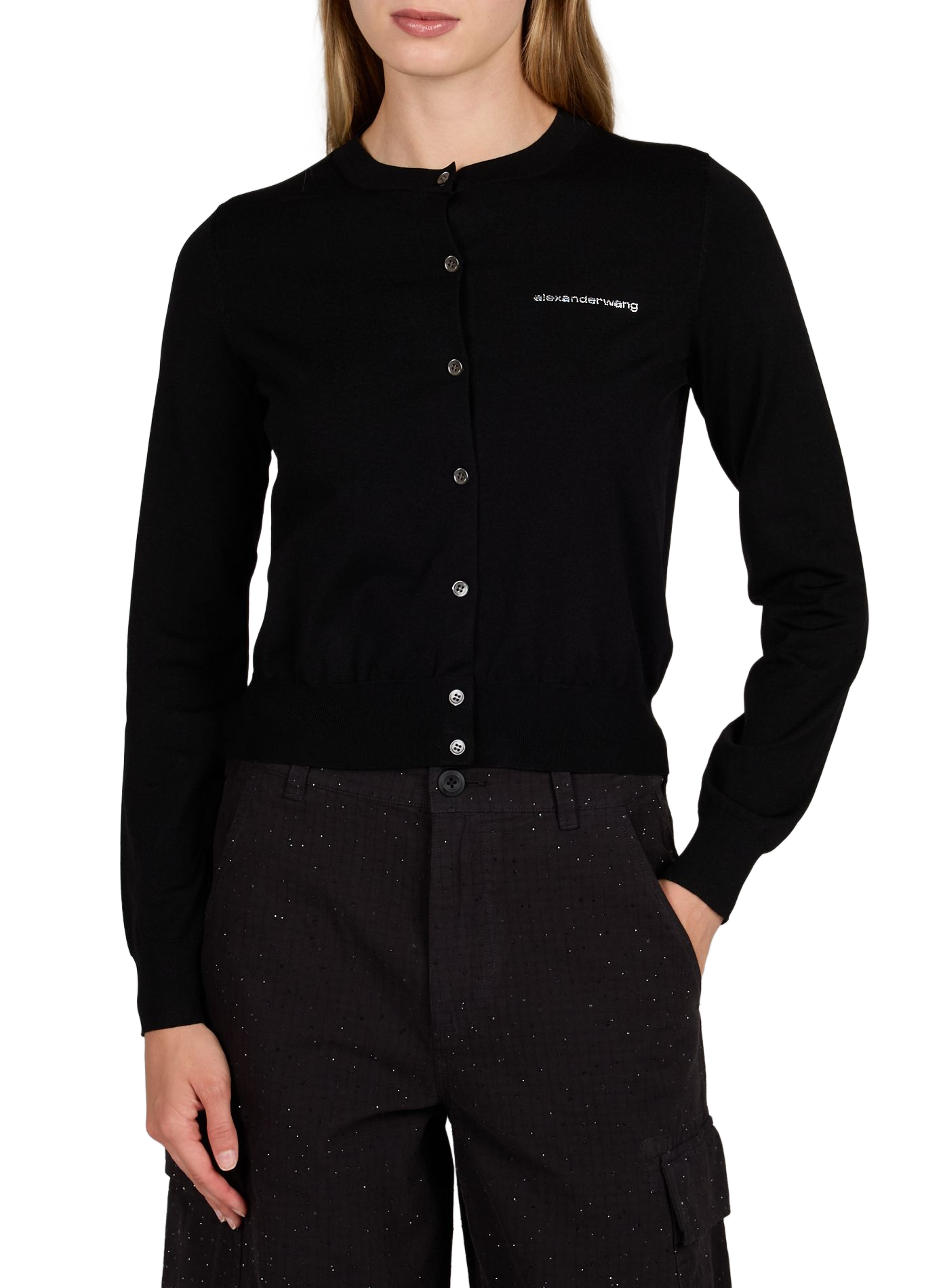 Ronde hals vest ALEXANDER WANG Zwart