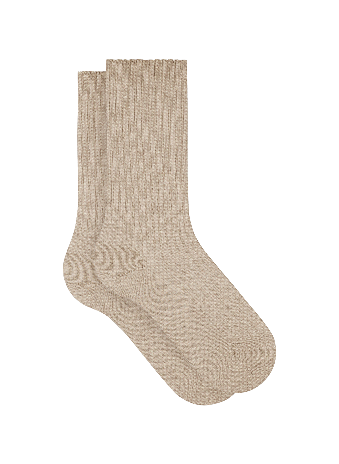 Ribbed mid-calf socks FALKE Beige