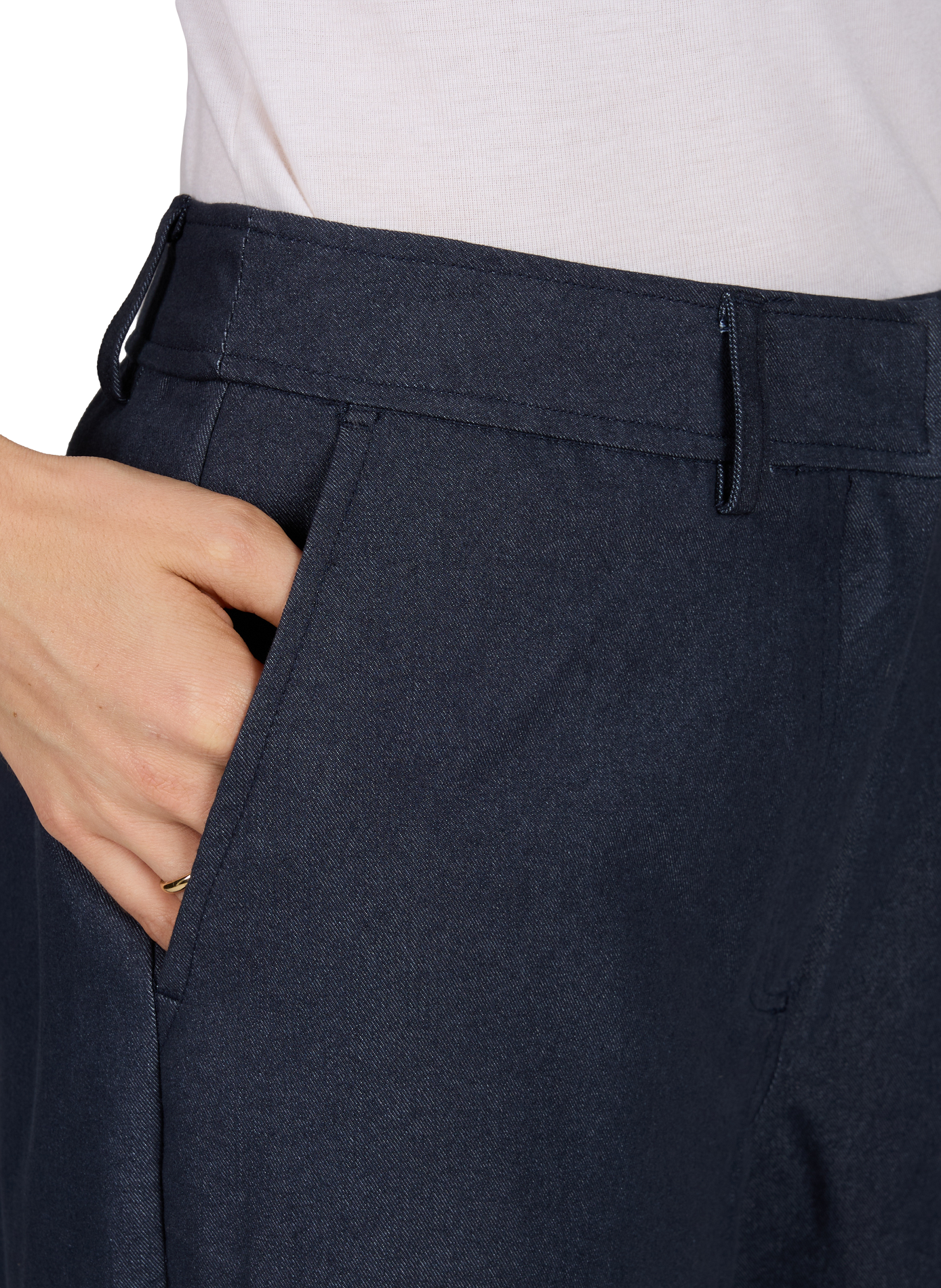 Wide-leg Zella jeans in blended cotton VILA Blue