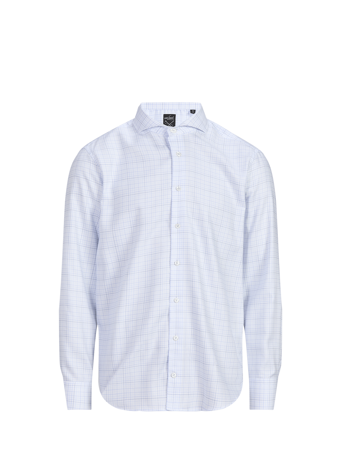 Slim-fit cotton check shirt VAN LAACK Brown