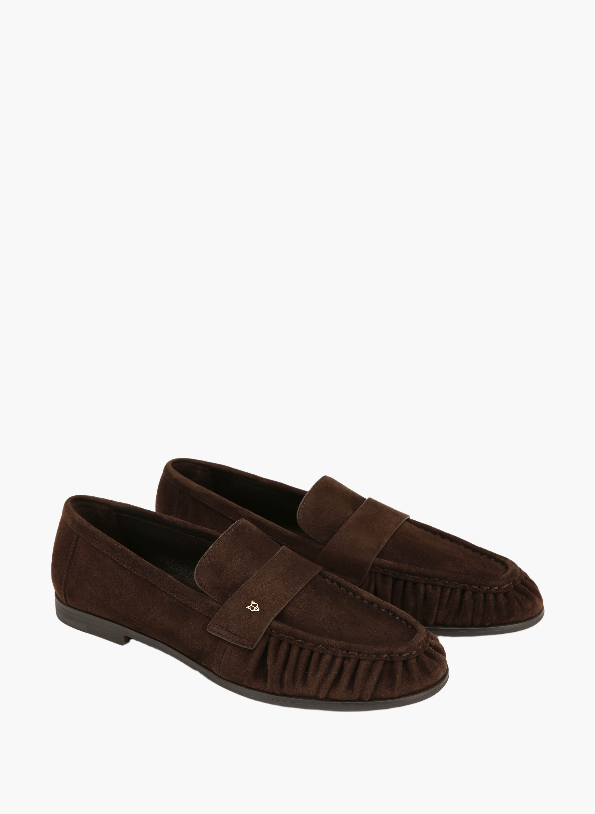 Mocassins love en daim NAKED WOLFE Marron