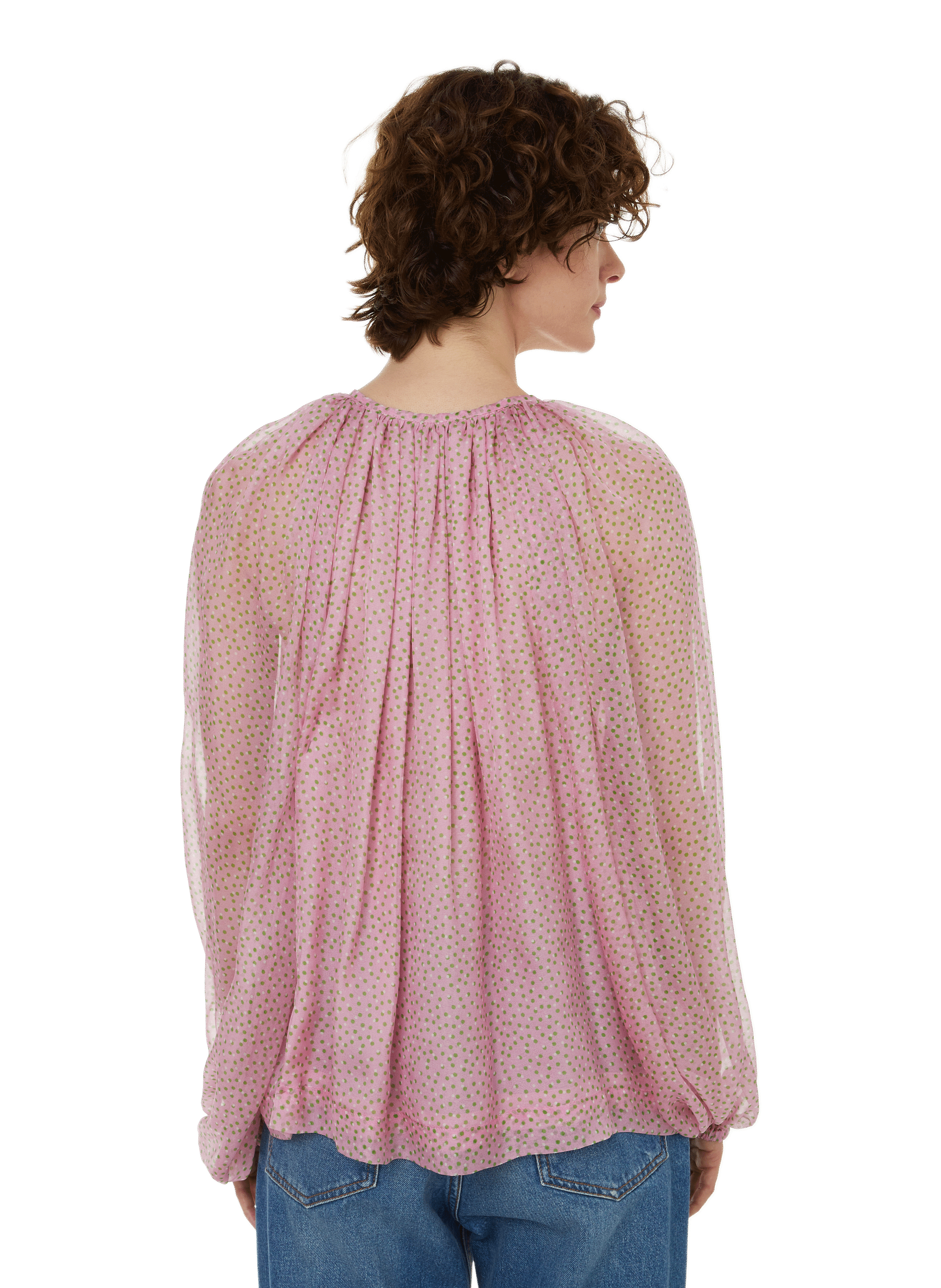 Blouse Twins en soie ROSEANNA Rose